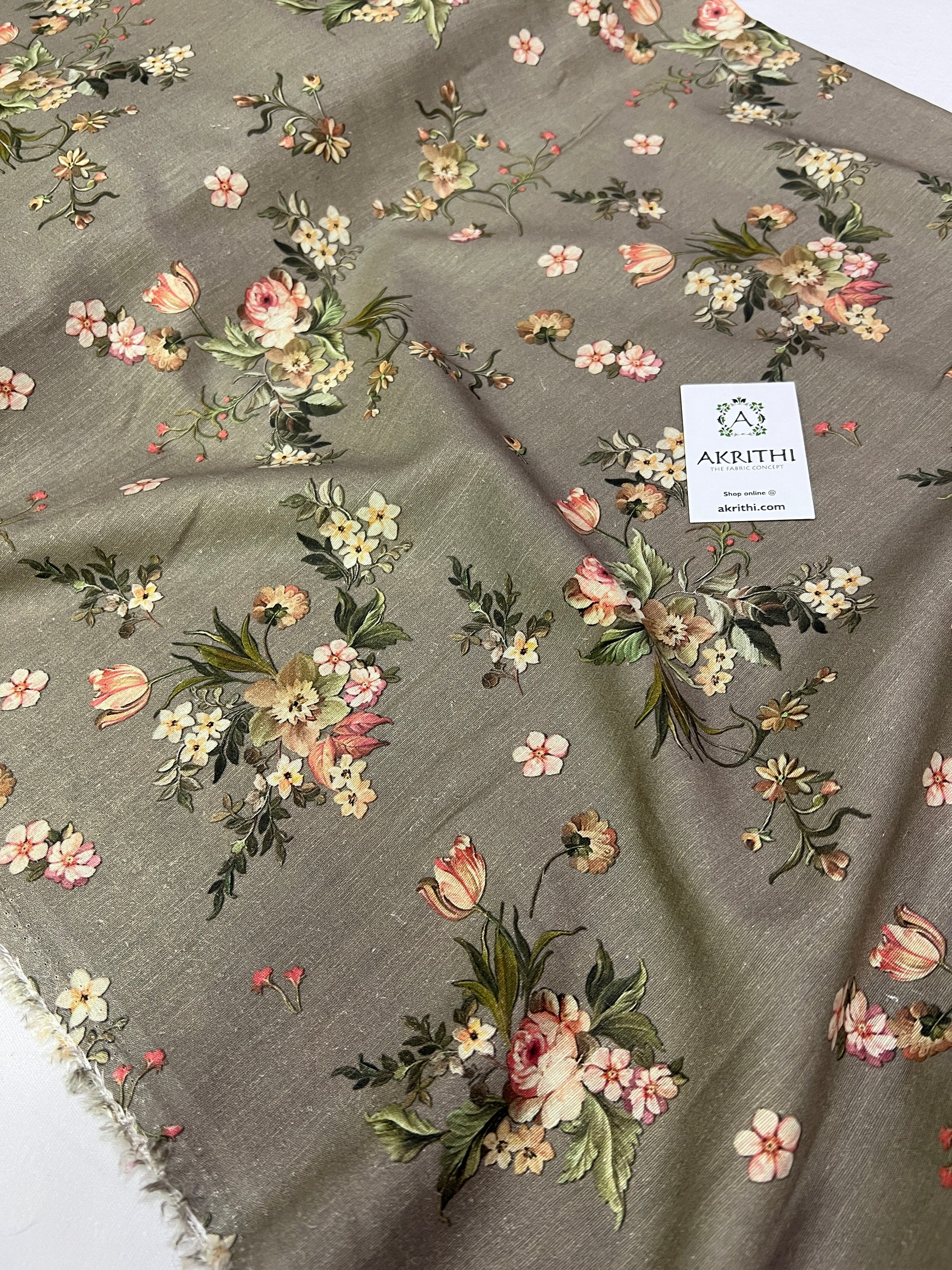 Digital Printed pure linen fabric