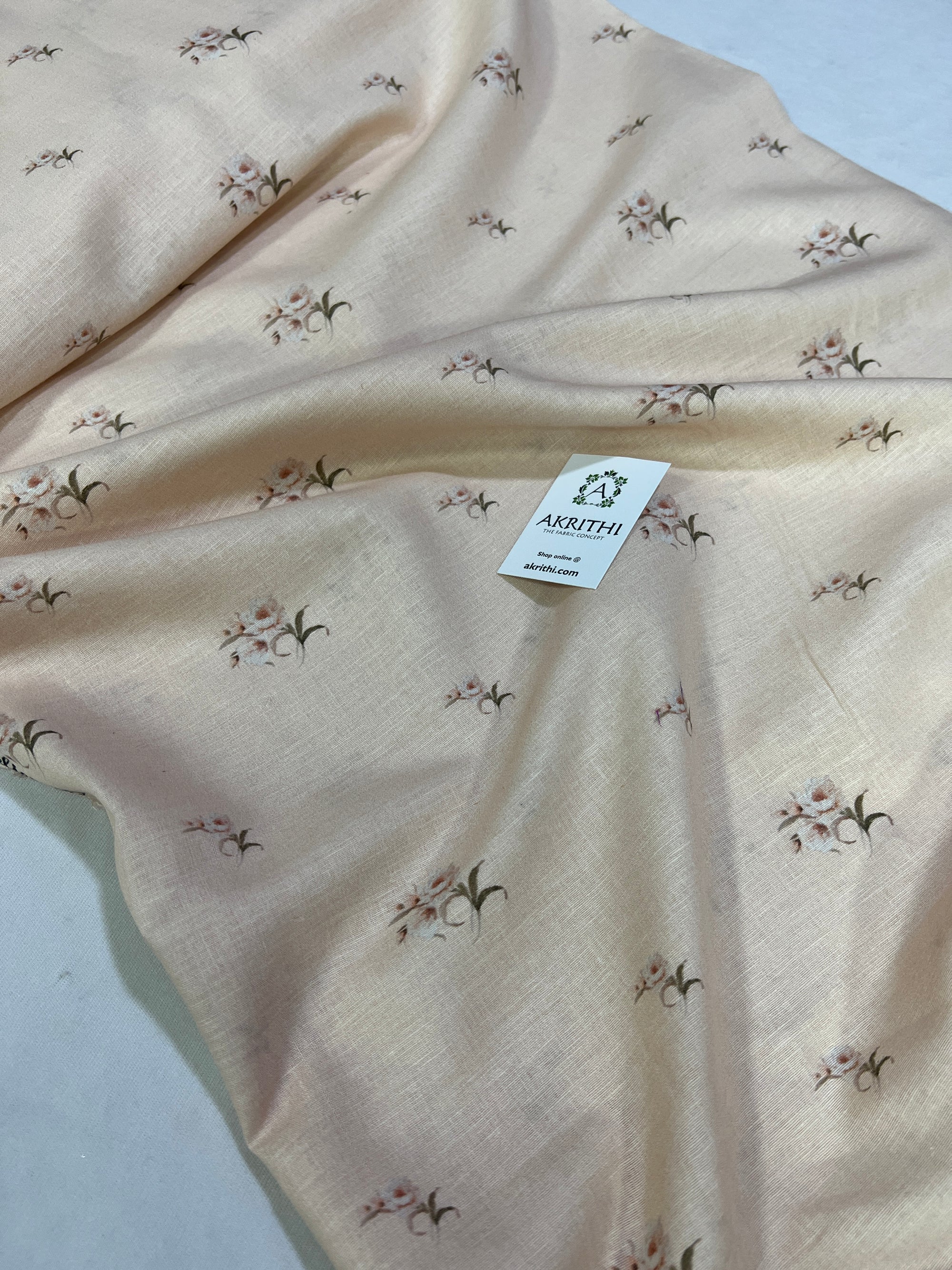 Digital Printed pure linen fabric
