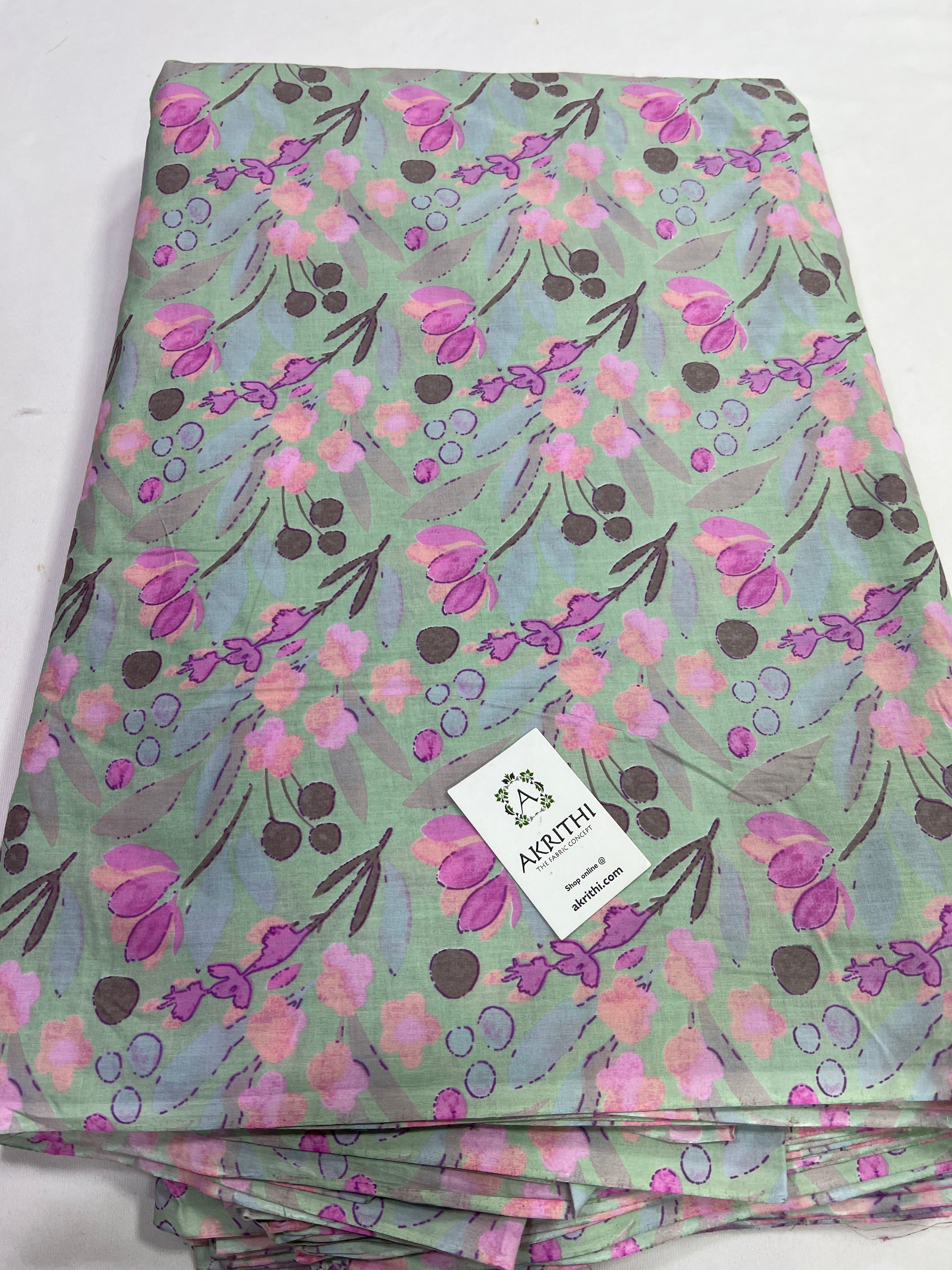 Printed pure cotton fabric