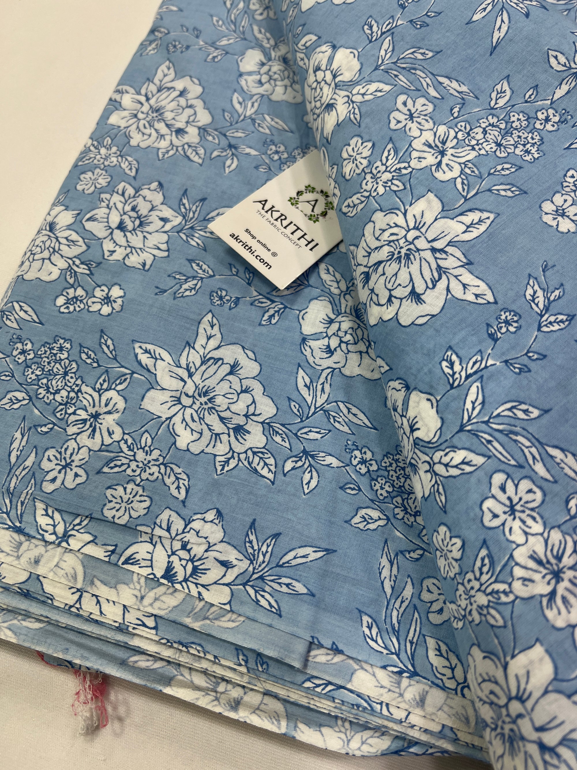 Printed pure cotton fabric
