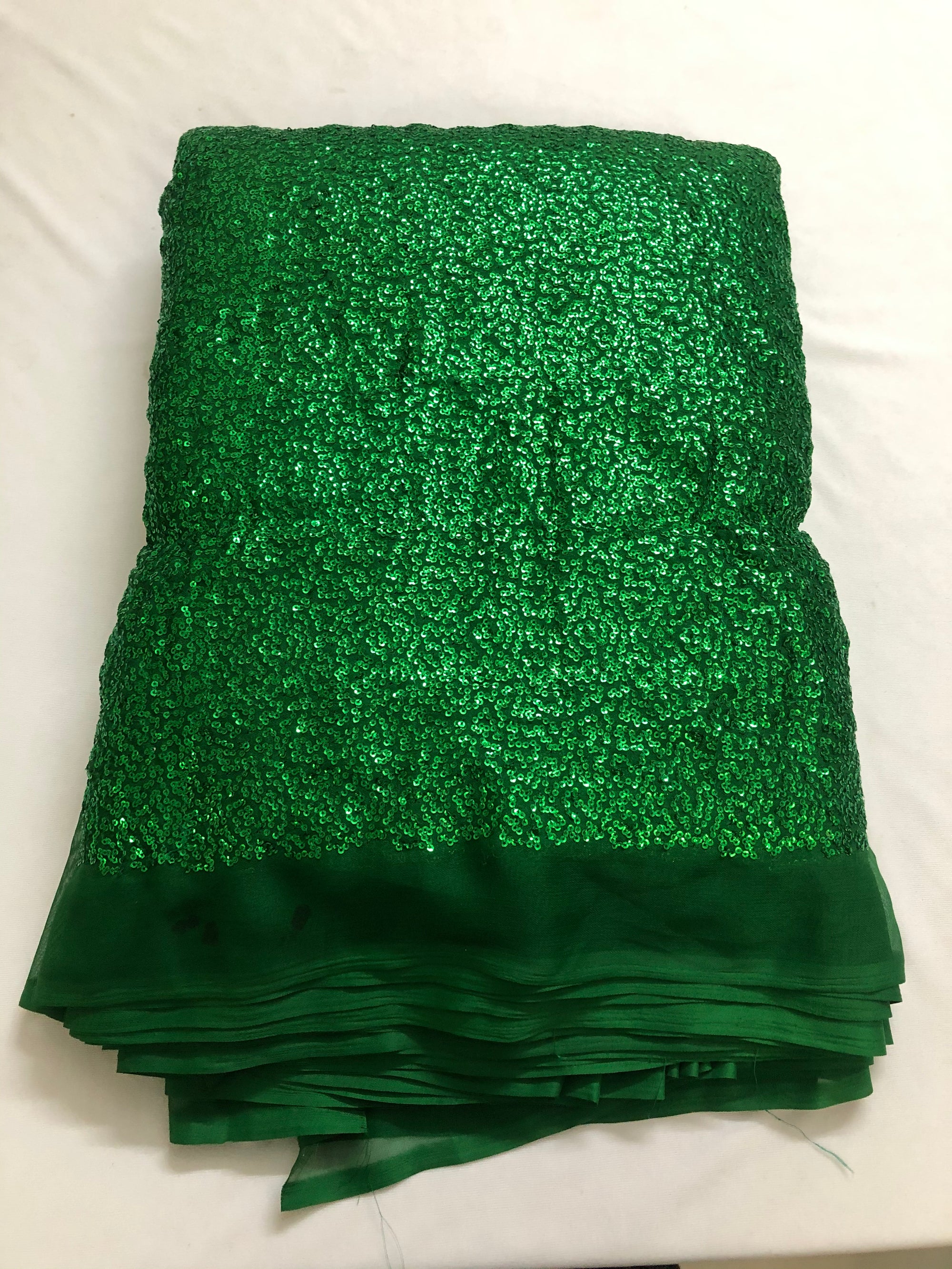 Sequins on georgette fabric