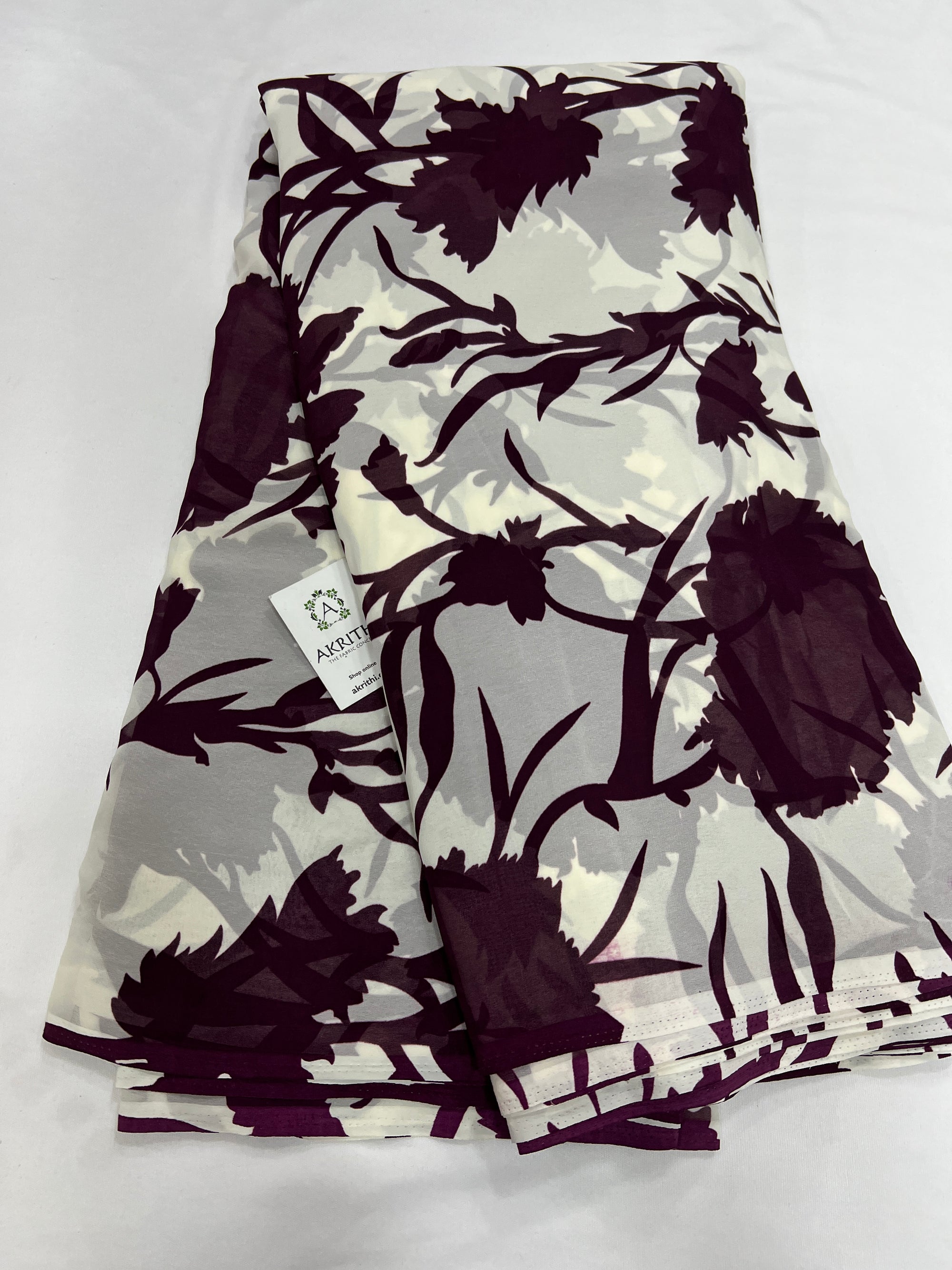 Floral printed georgette fabric