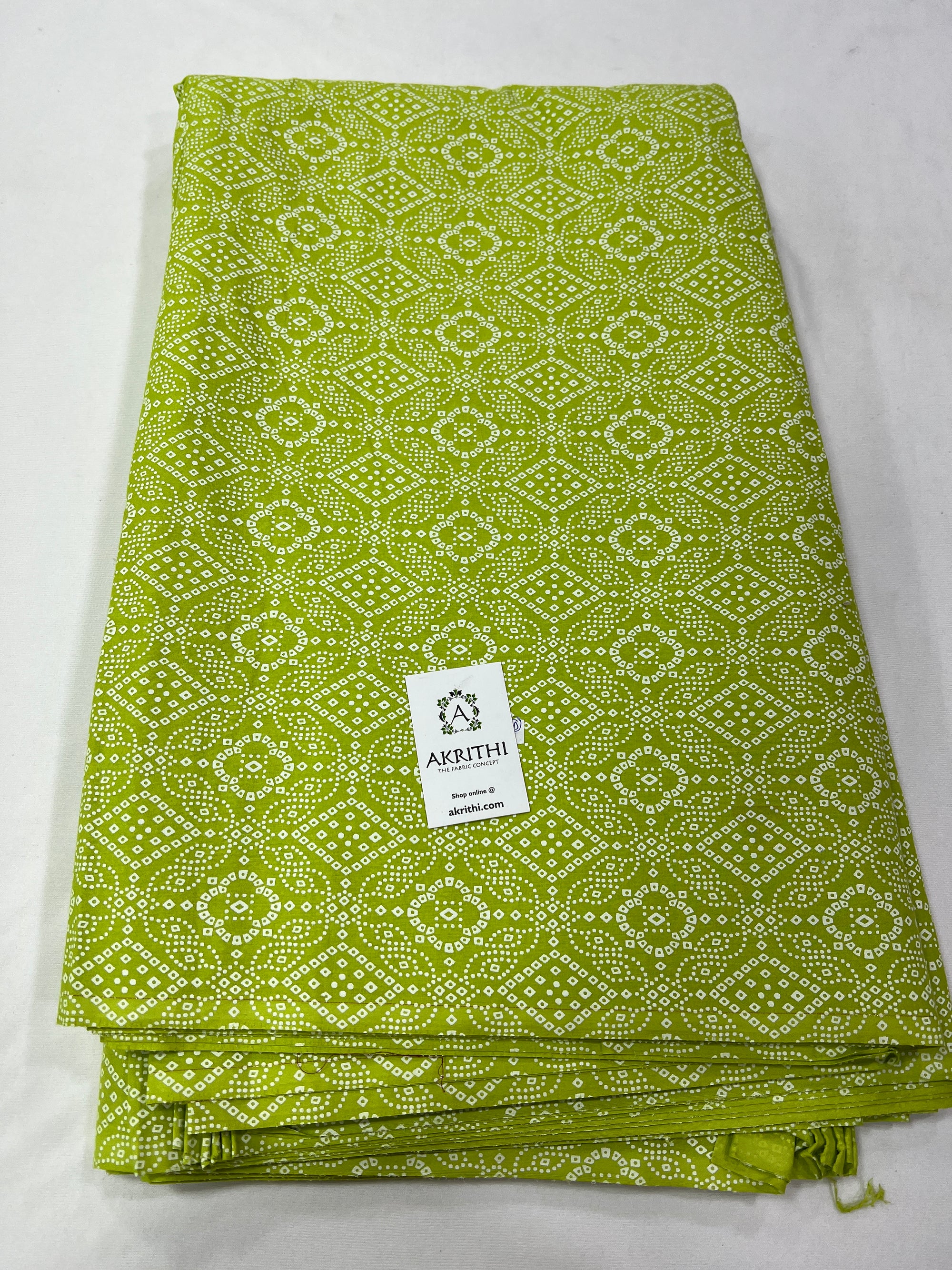 Printed pure cotton fabric