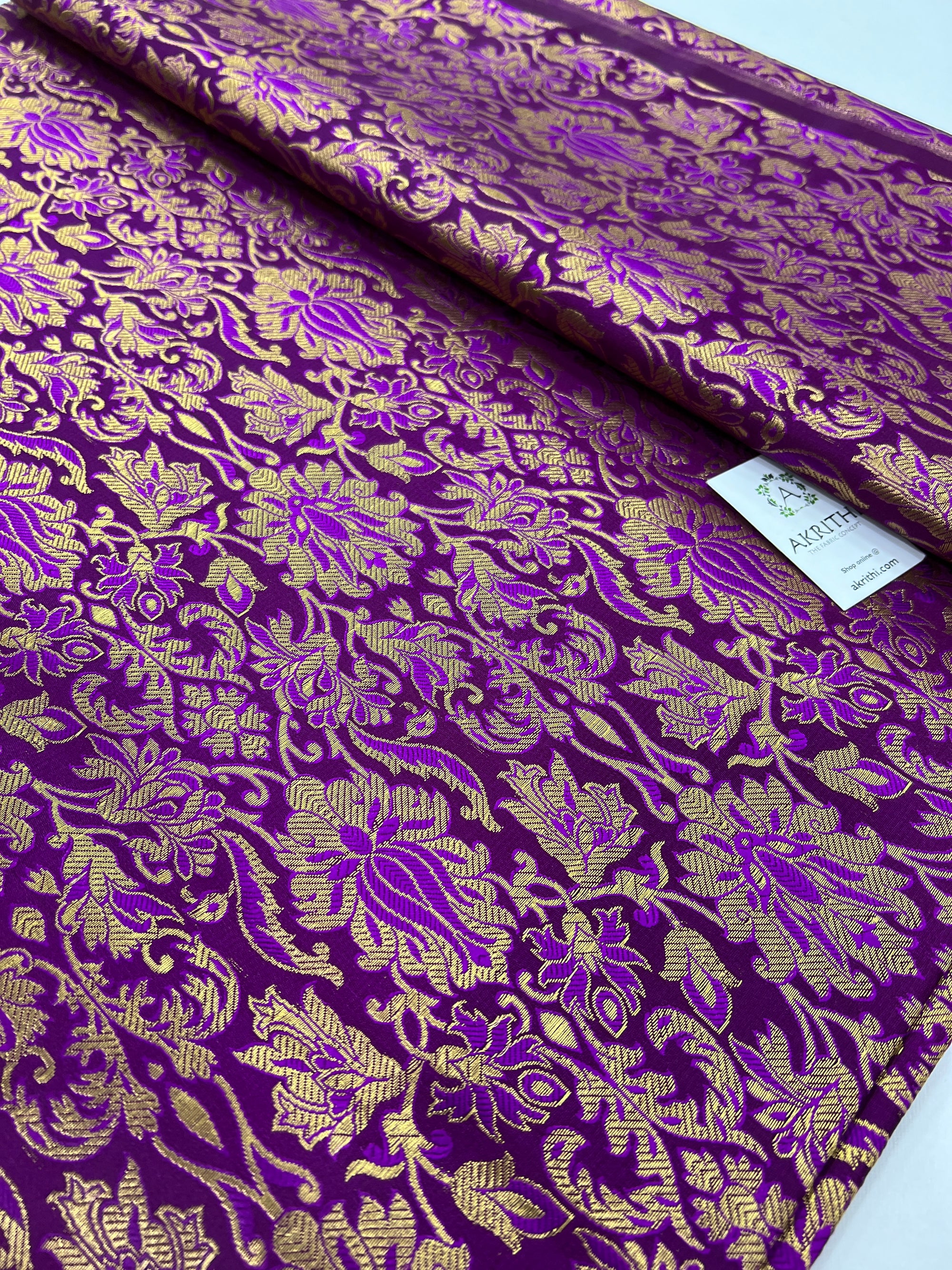 Banarasi brocade fabric 70 cms cut