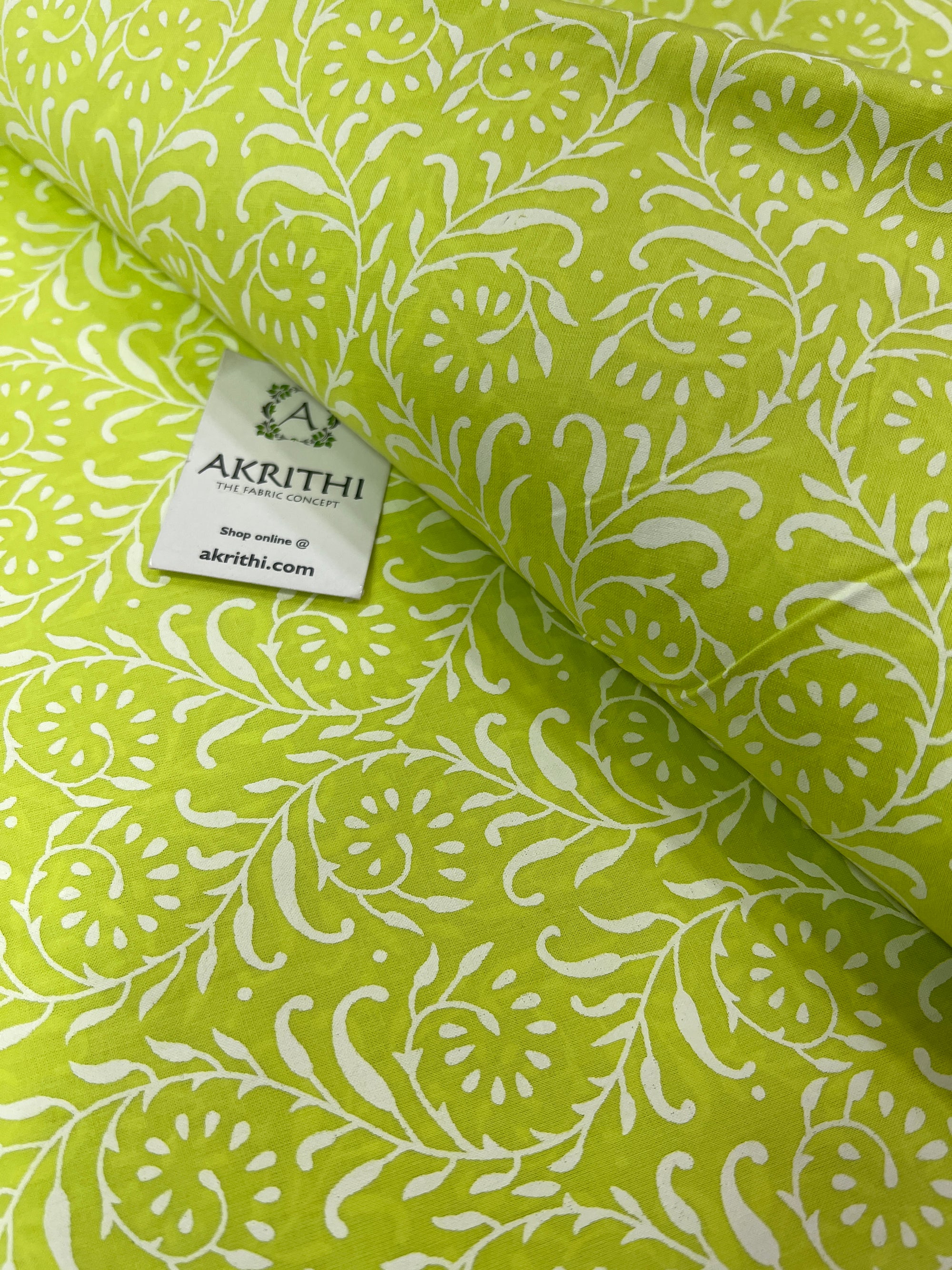 Printed pure cotton fabric