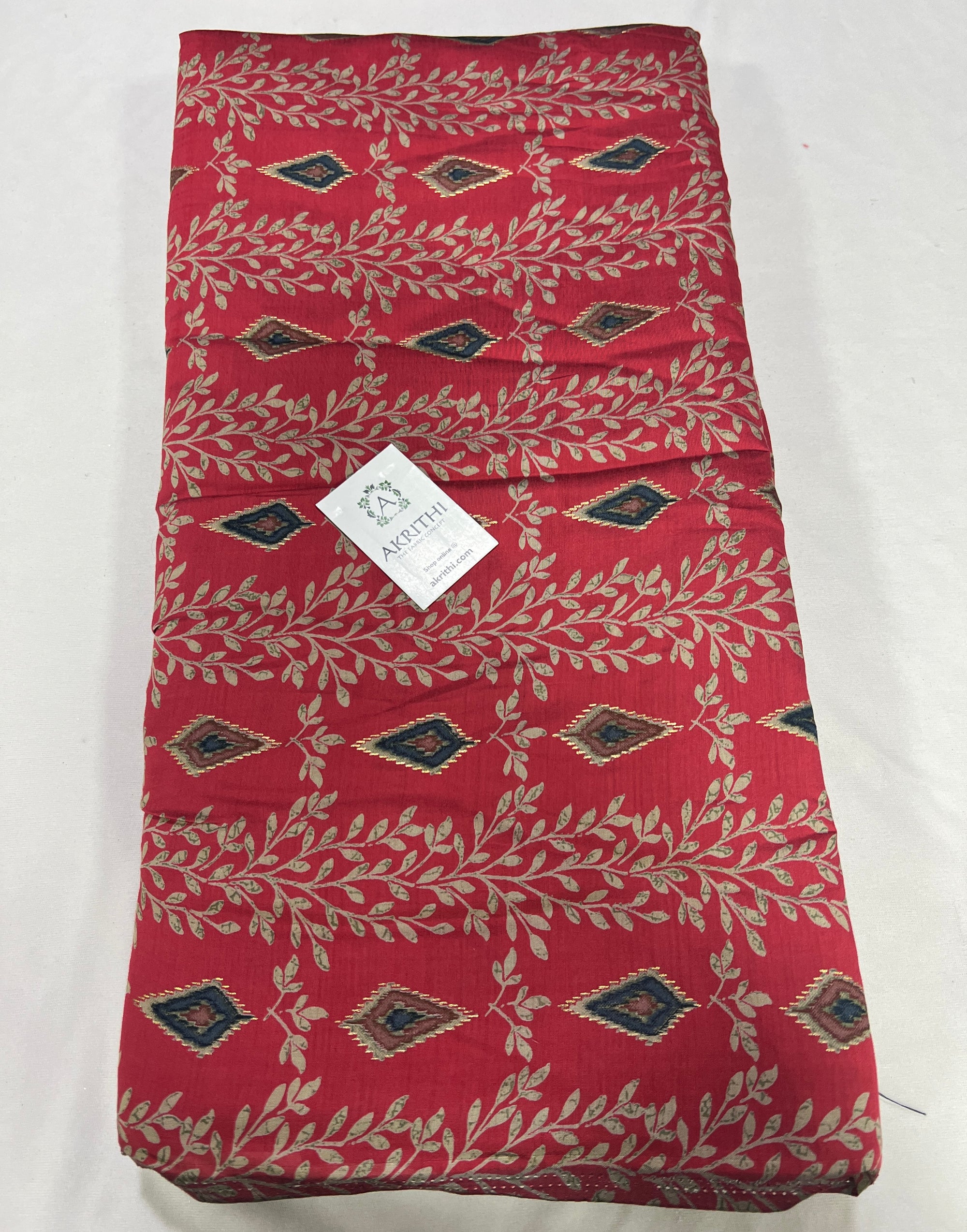 Digital printed silk fabric