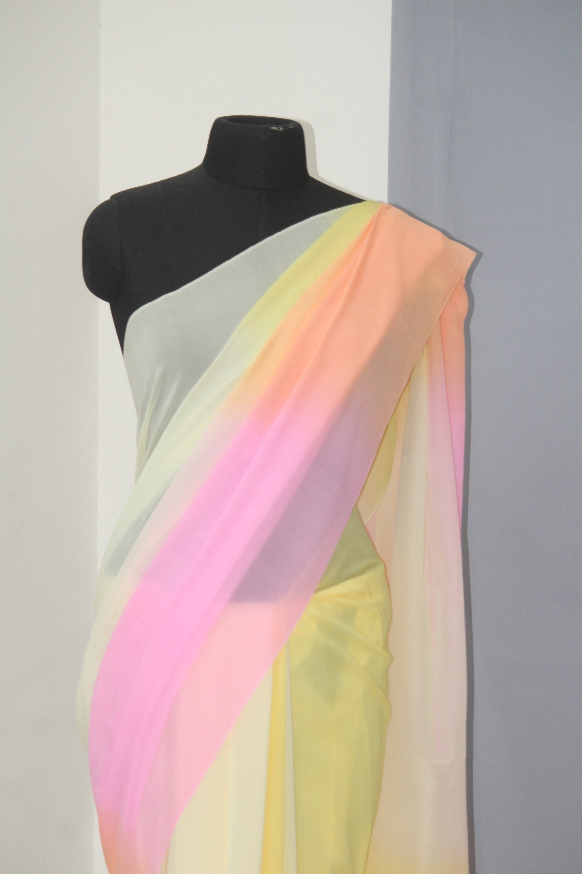 Pure silk georgette saree
