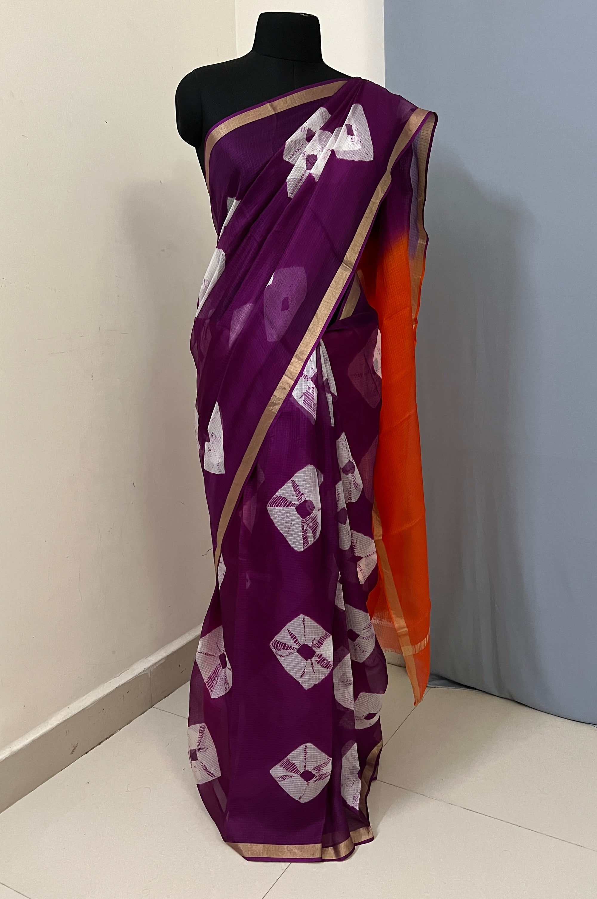Bandhani pure kota silk saree