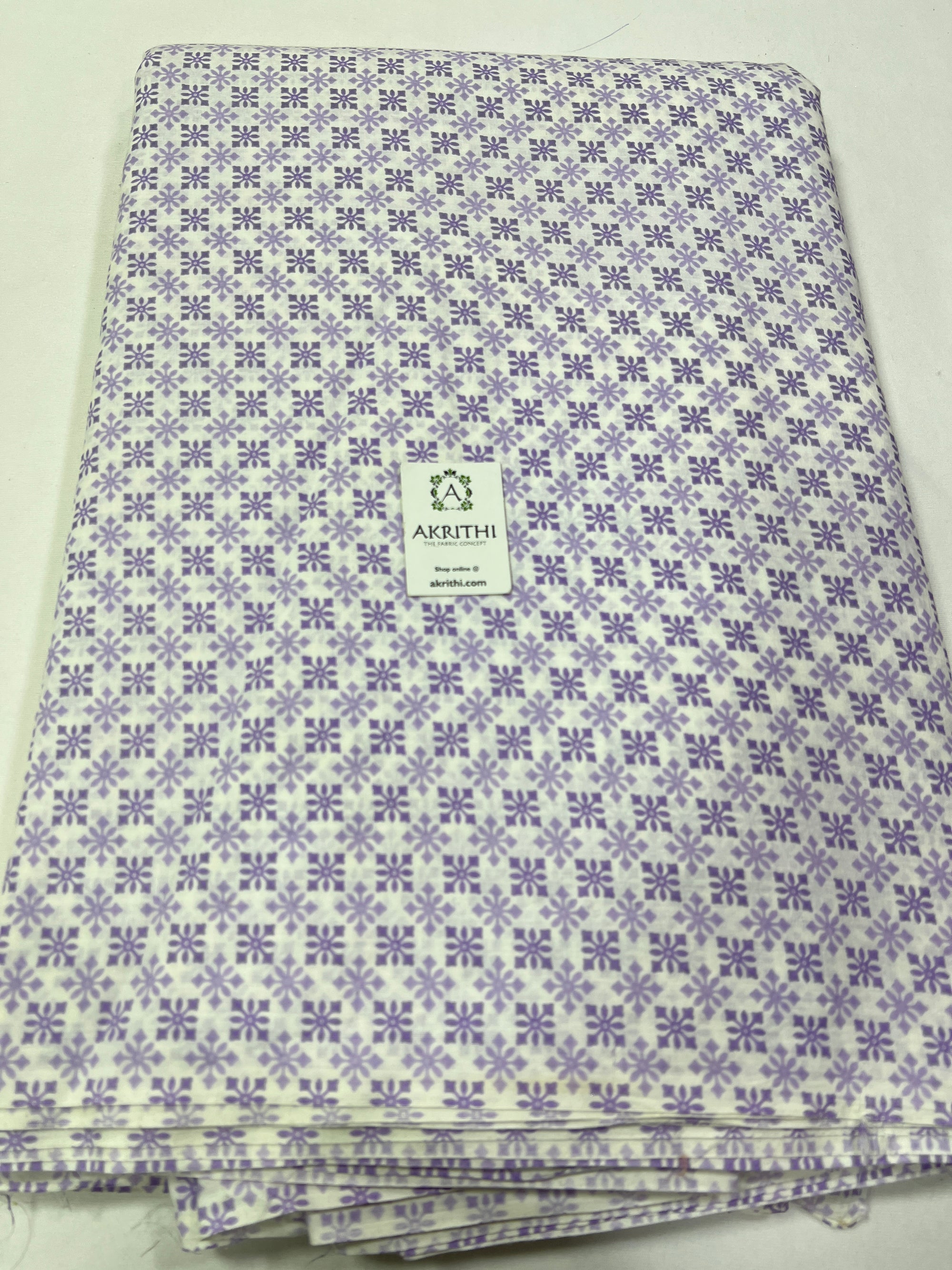 Printed pure cotton fabric