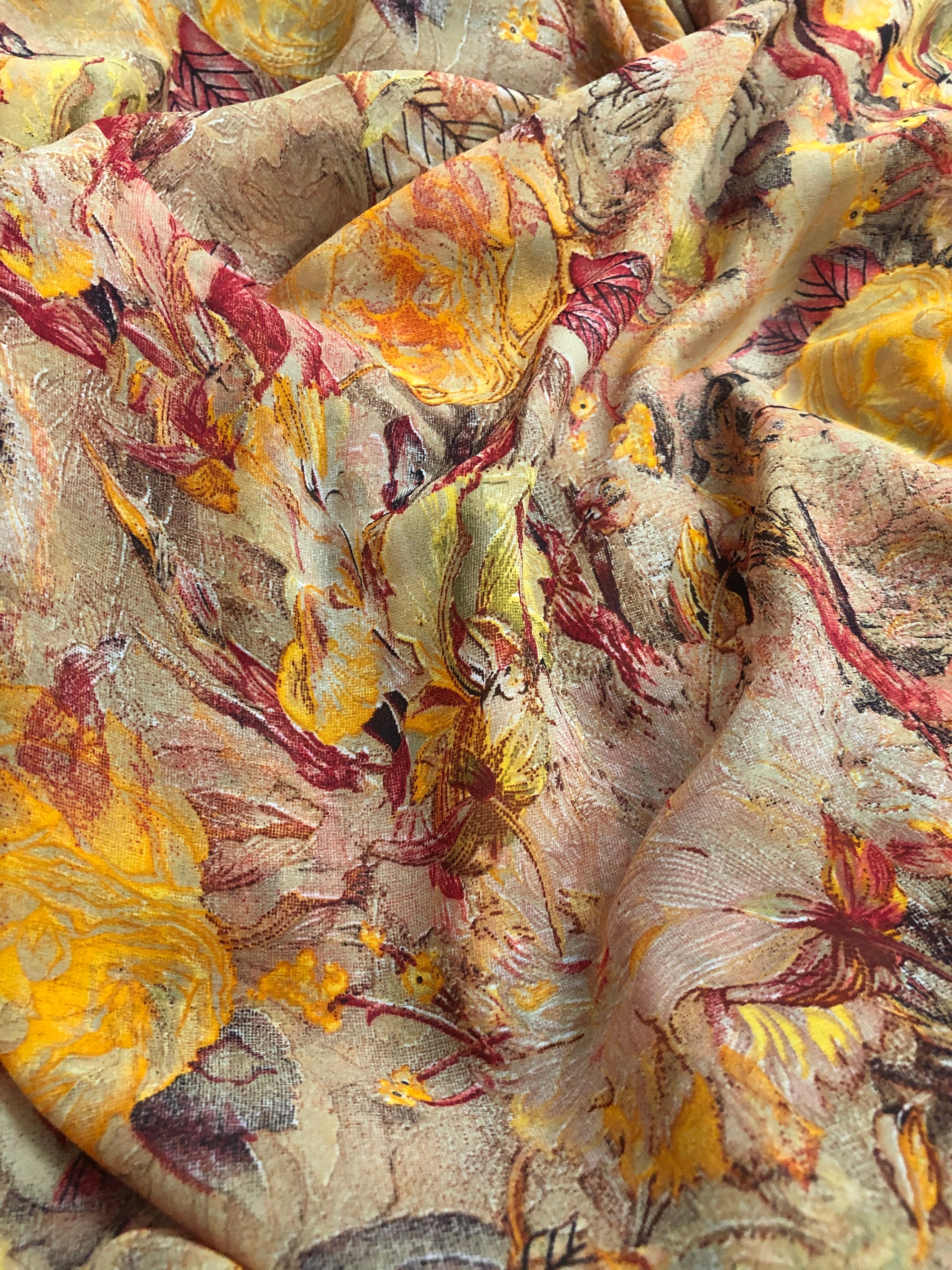 Printed georgette fabric