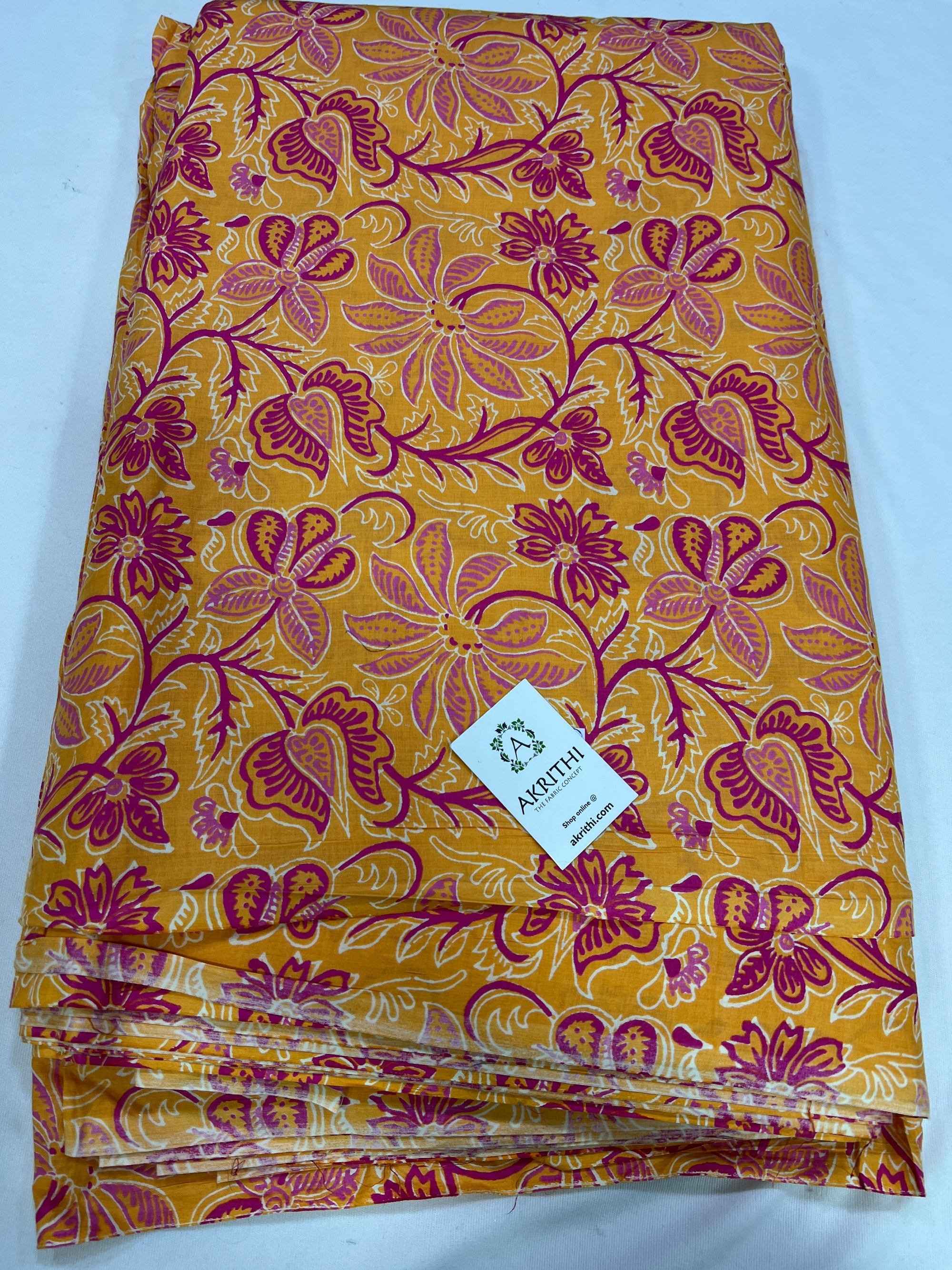 Printed pure cotton fabric