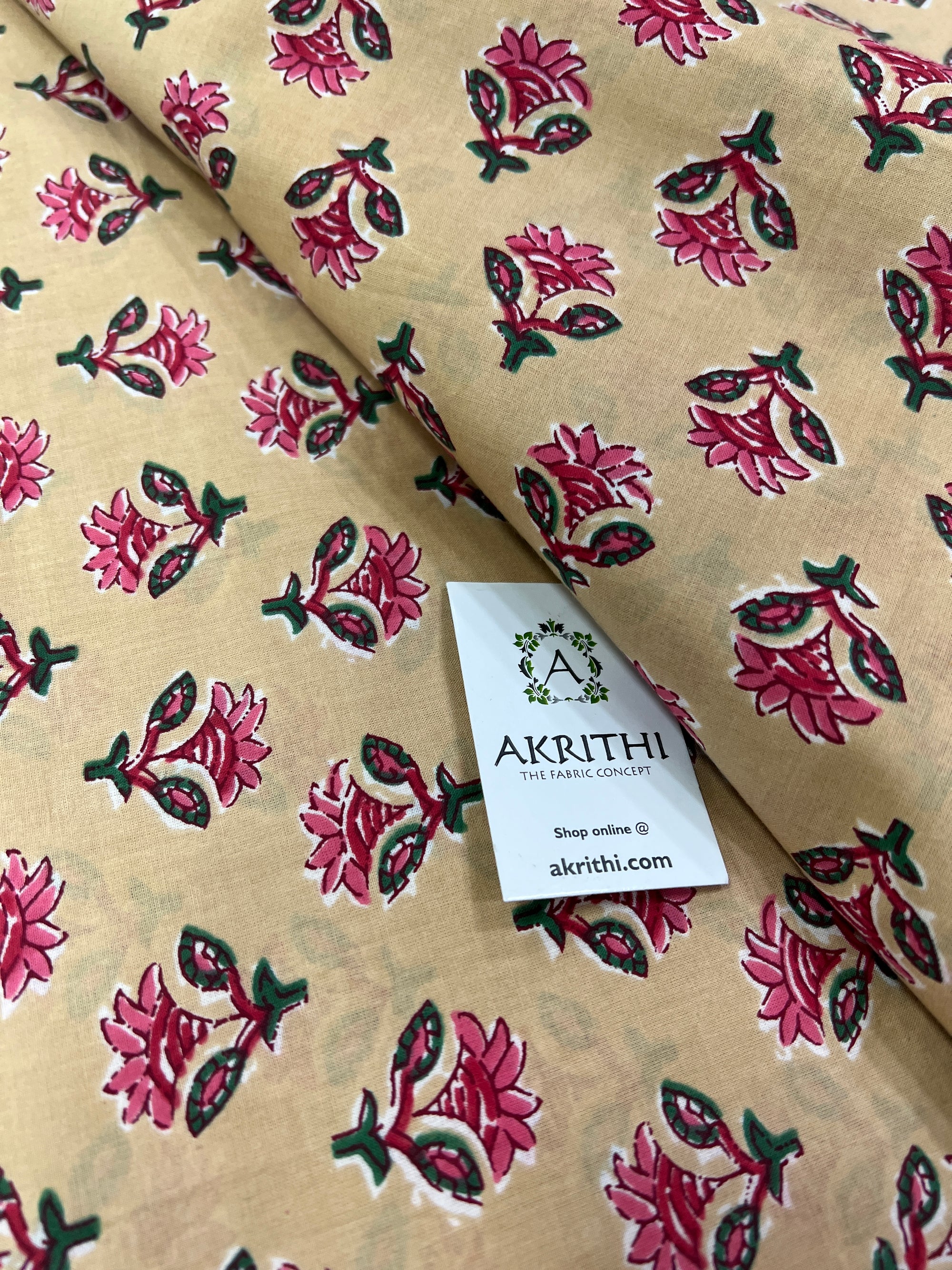 Printed pure cotton fabric