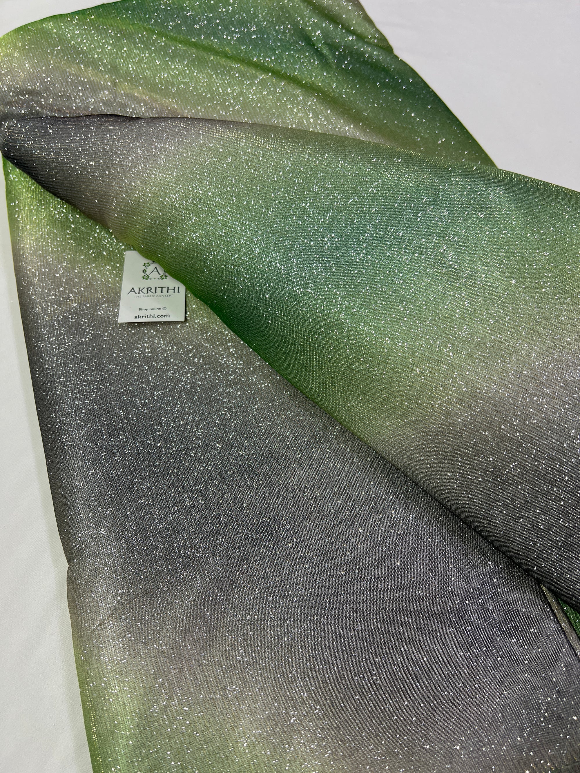 Cross Shaded imported Lycra fabric with glitter