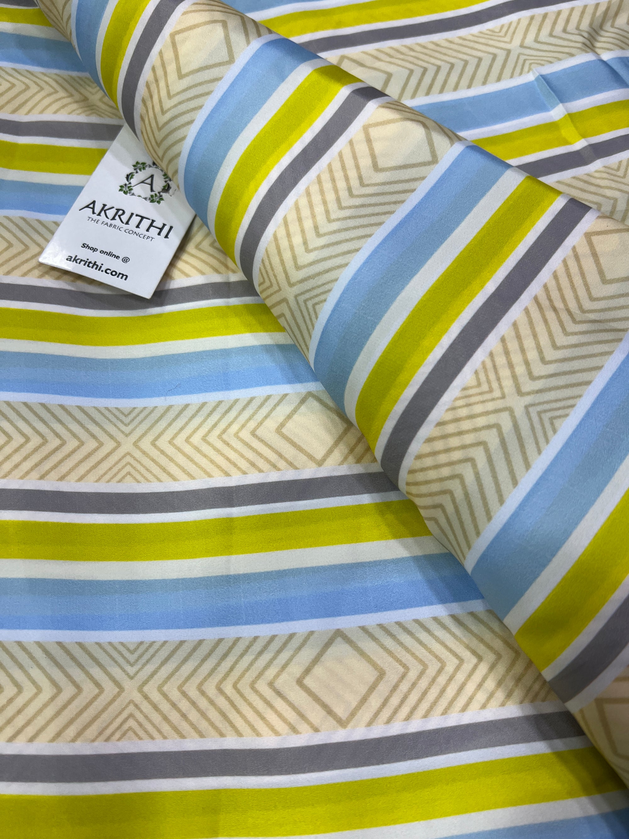 Digital printed modal satin fabric