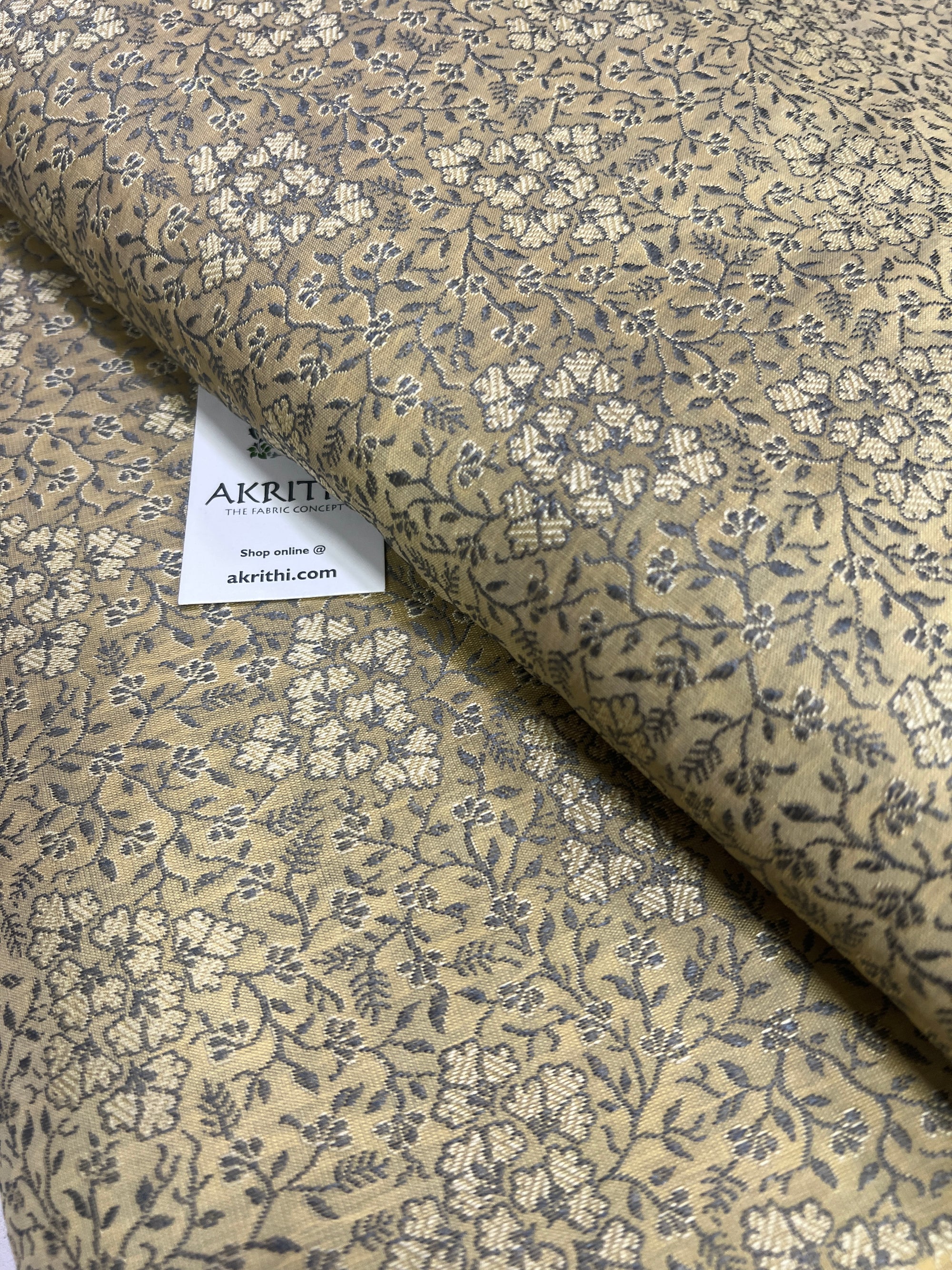 Banarasi brocade fabric without zari