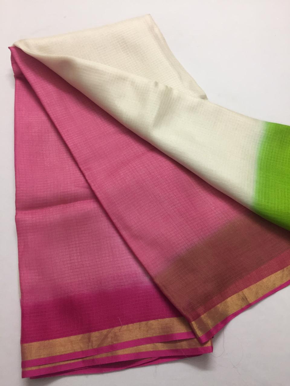 Multishaded Pure kota silk saree