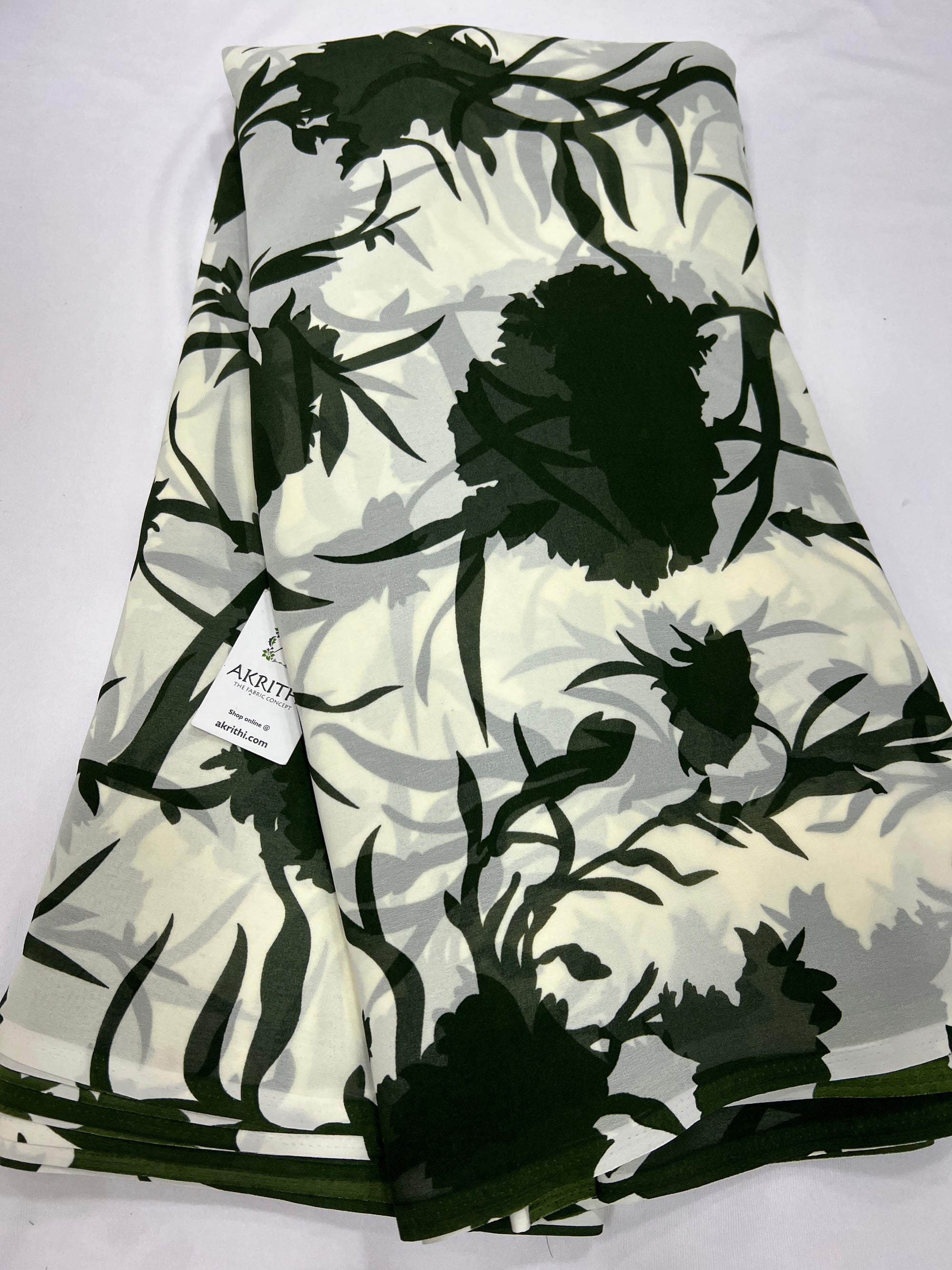 Floral printed georgette fabric