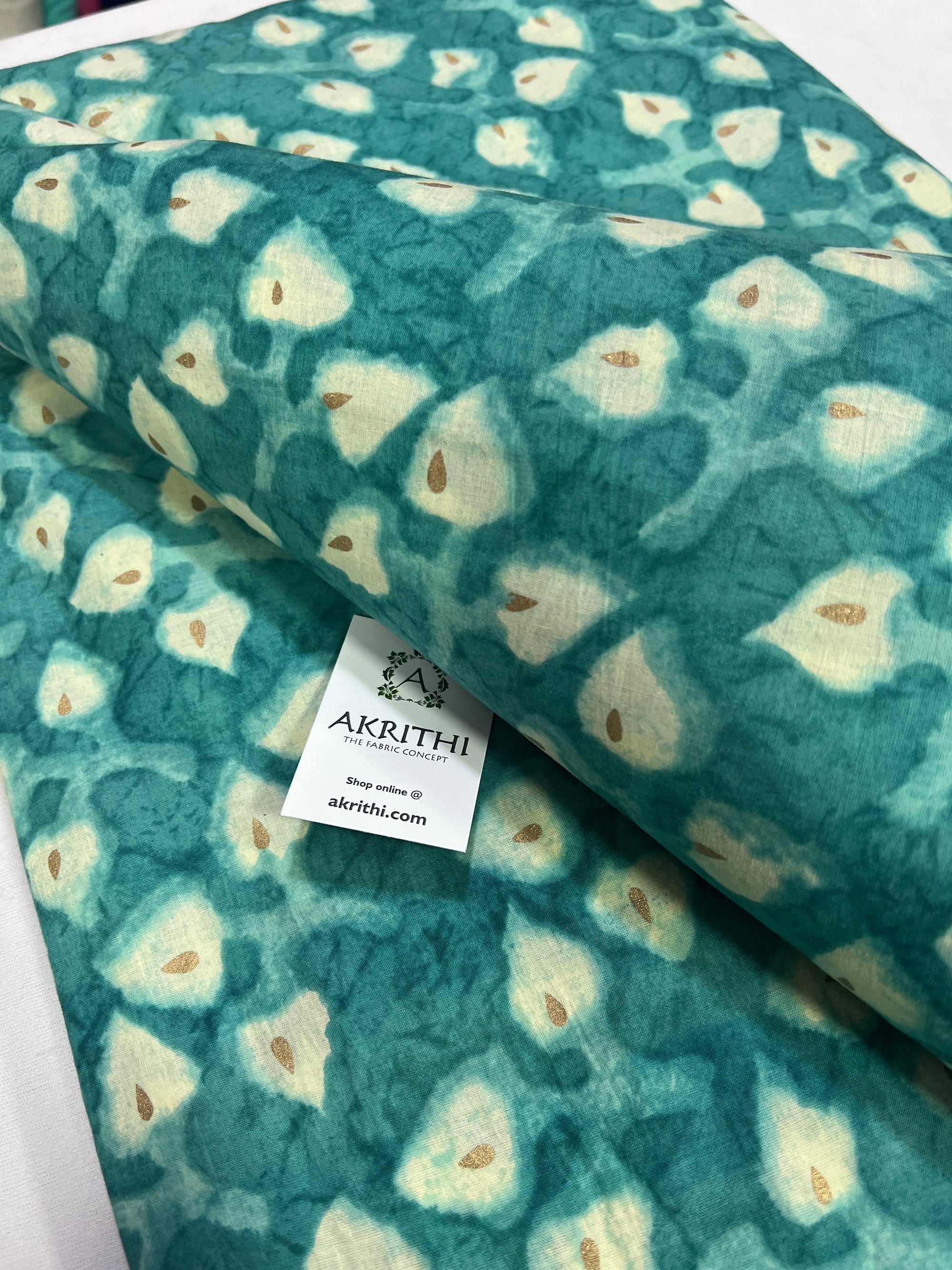Printed pure cotton fabric