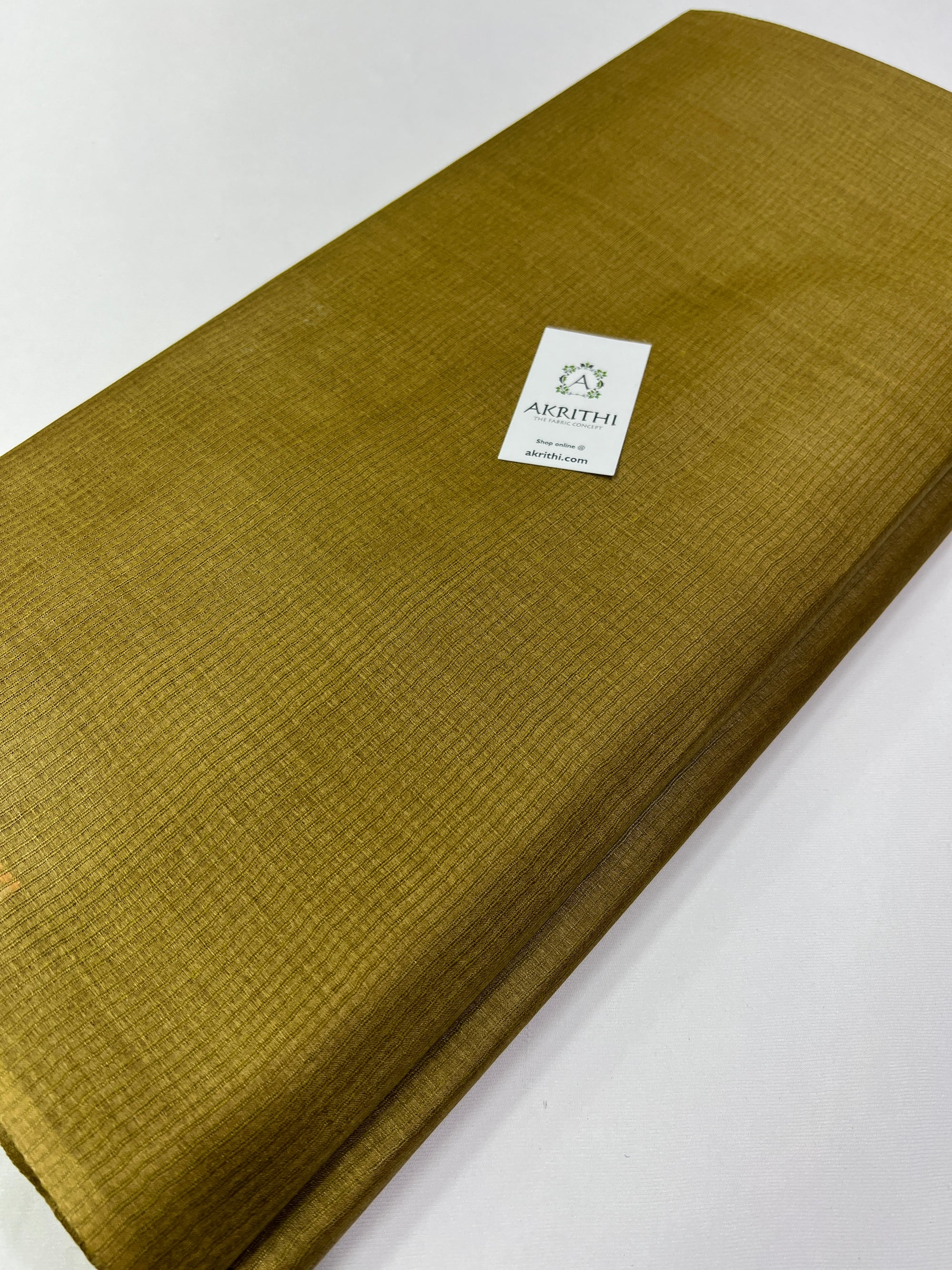 Striped Pure Tussar silk fabric