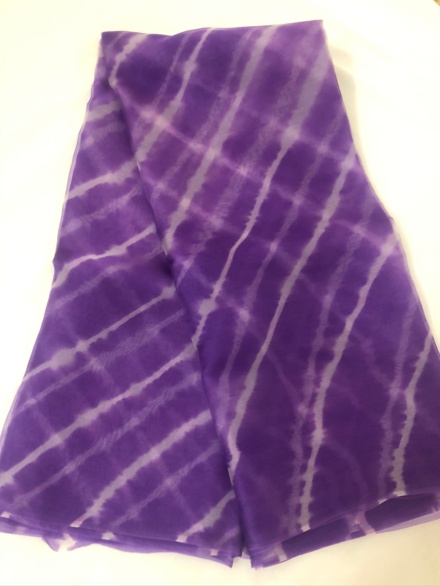 PURE SILK ORGANZA LEHERIYA DUPATTA