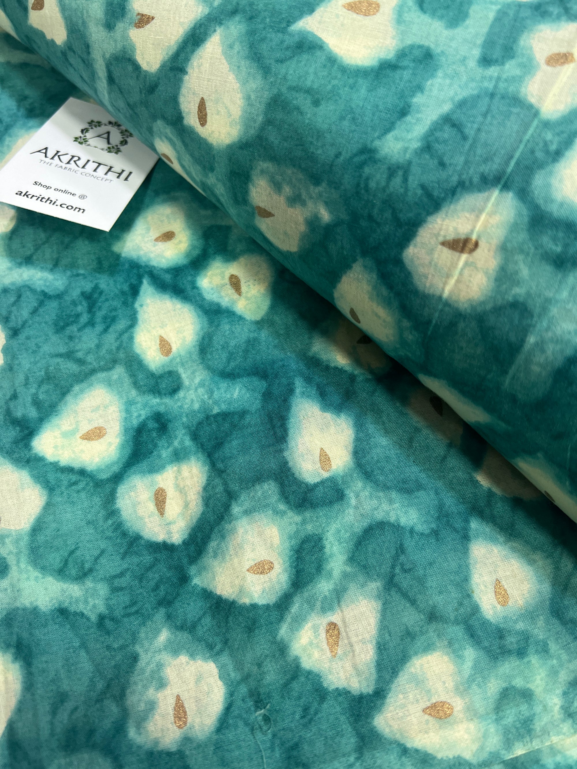 Printed pure cotton fabric