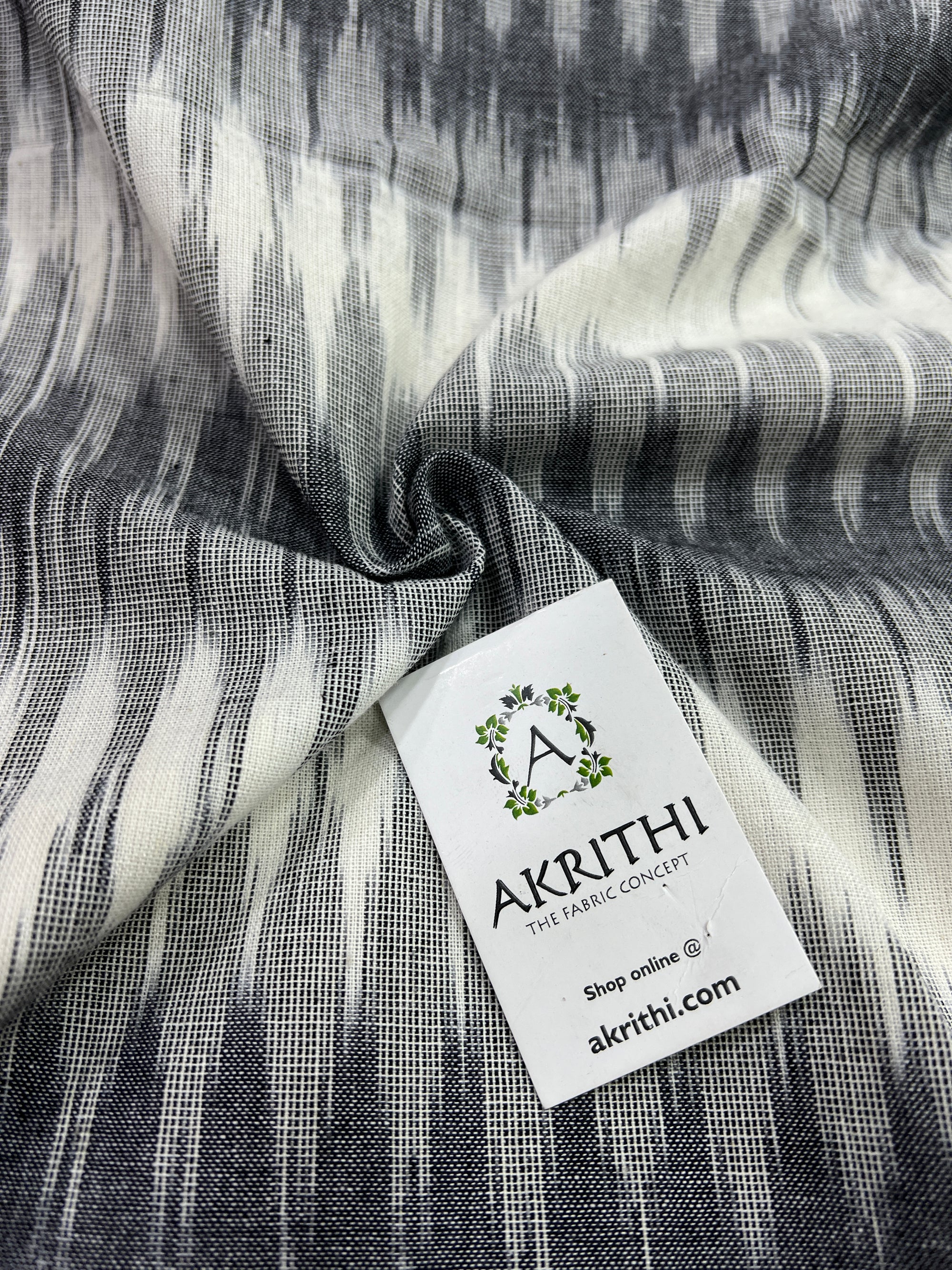 Handloom Ikat pure cotton fabric