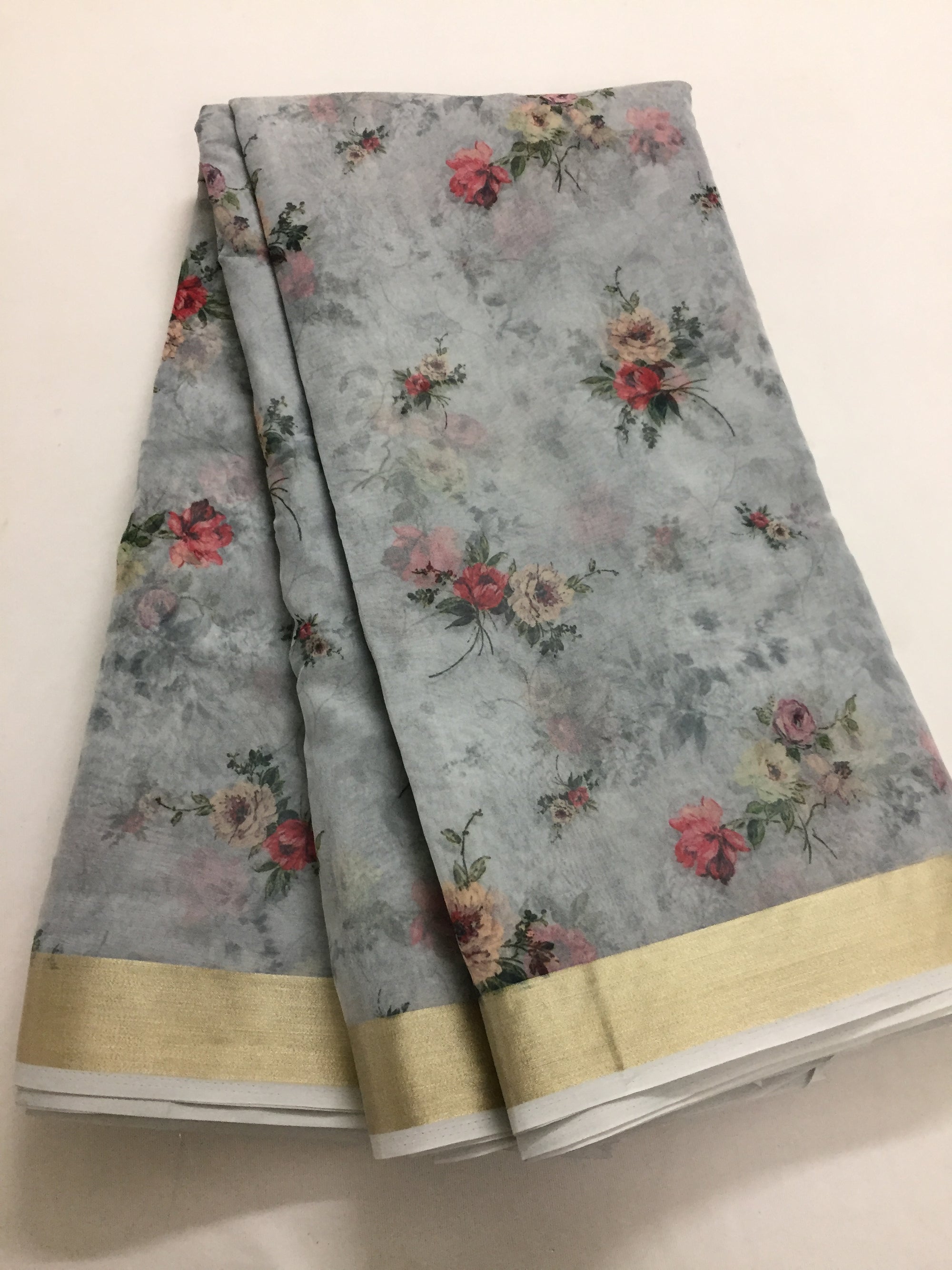 Printed organza fabric