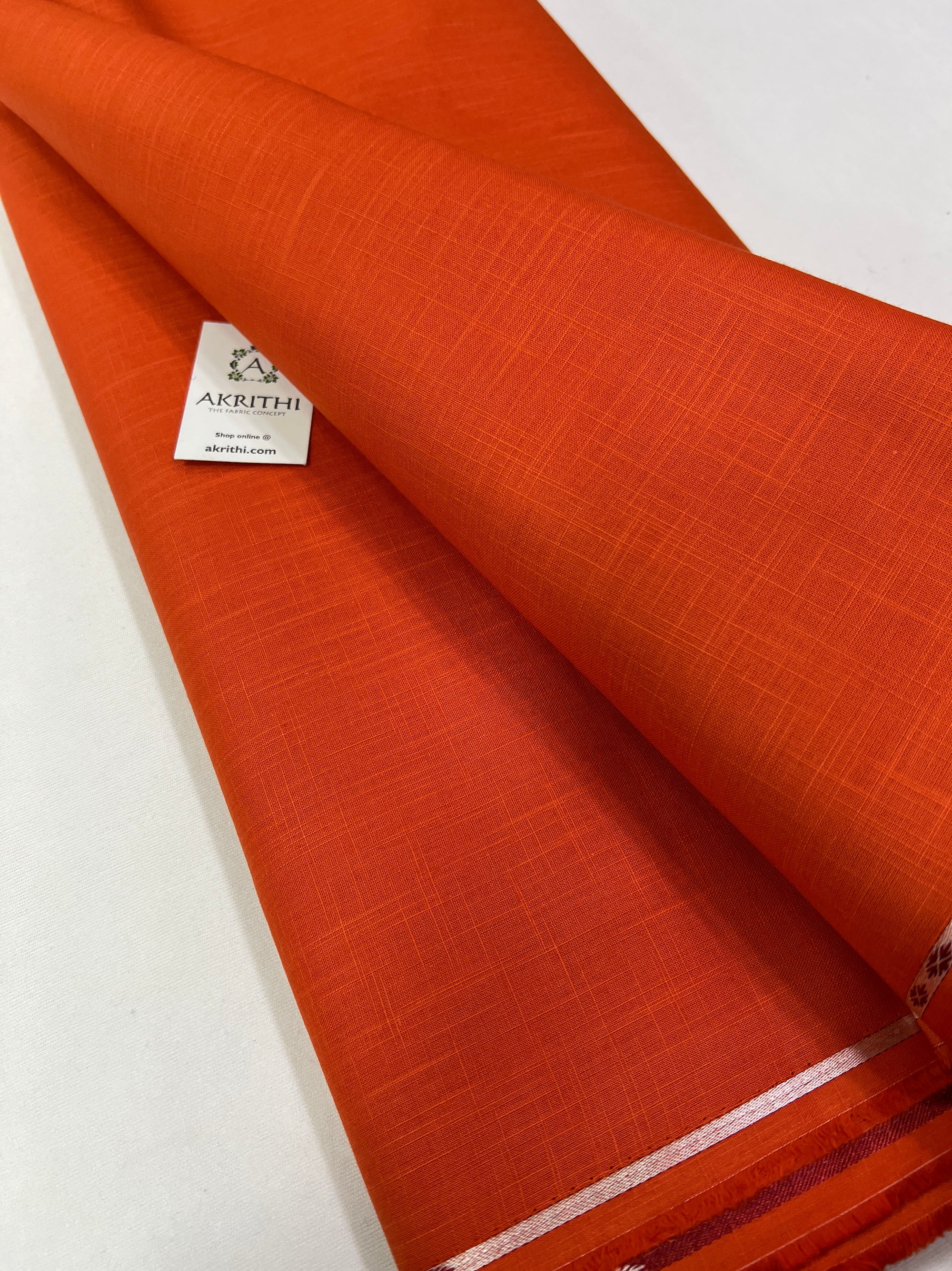 Plain cotton linen fabric
