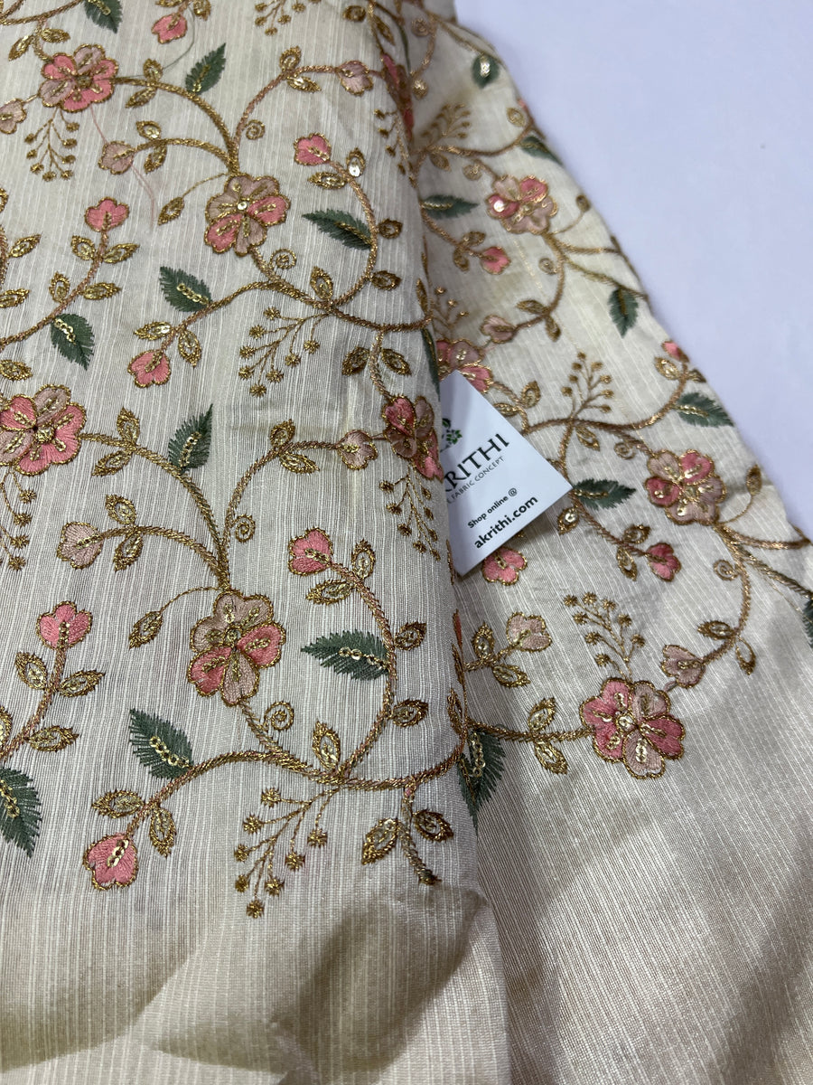 Buy embroidery fabric | Embroidered designer fabrics online Akrithi Buy embroidery fabric | Embroidered designer fabrics online Akrithi