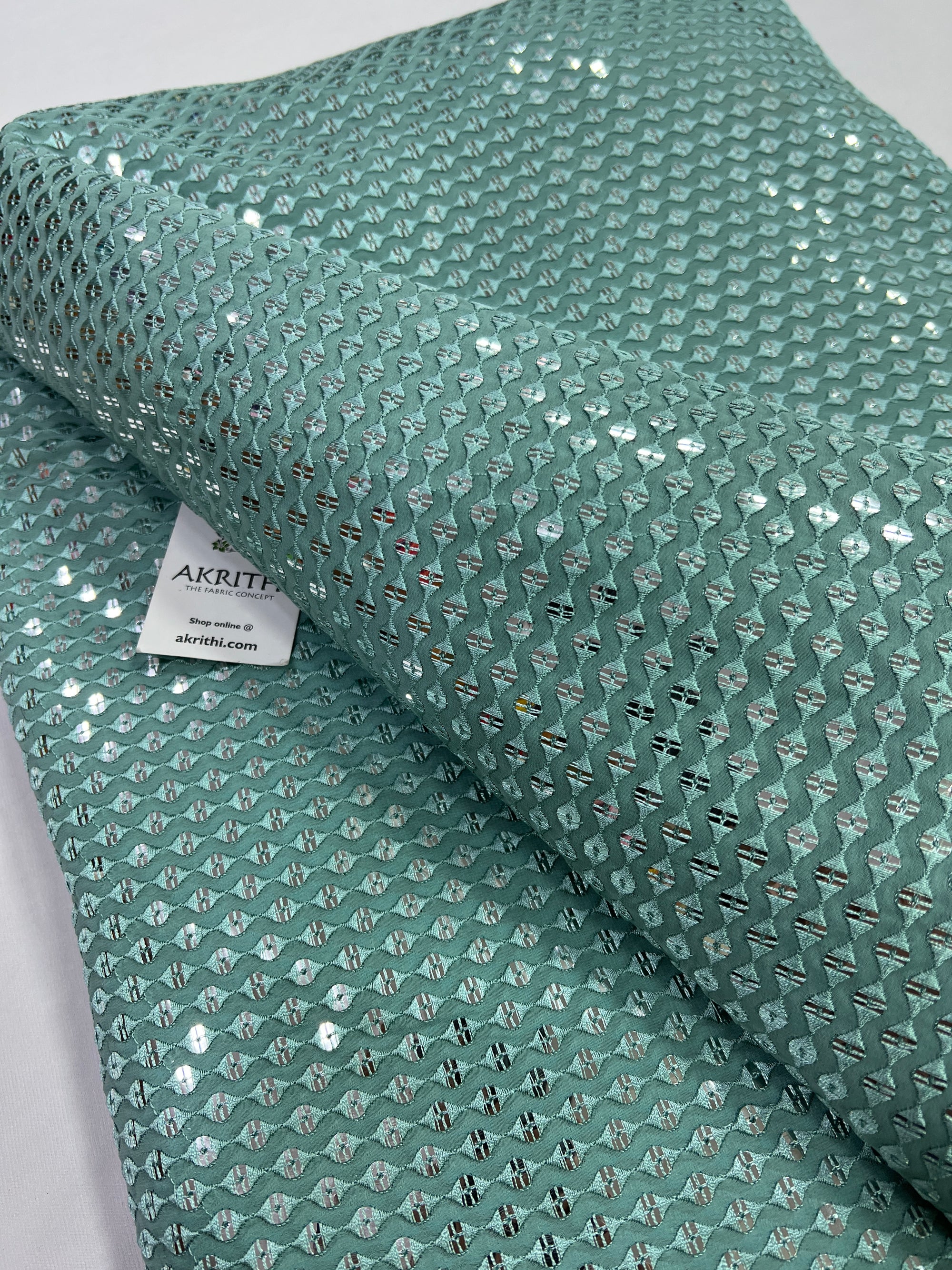 Embroidery on Georgette fabric