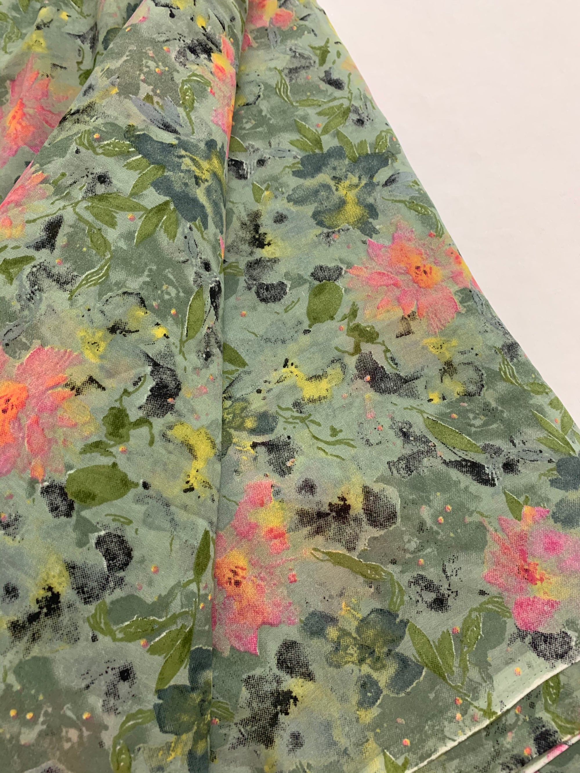 Printed georgette fabric