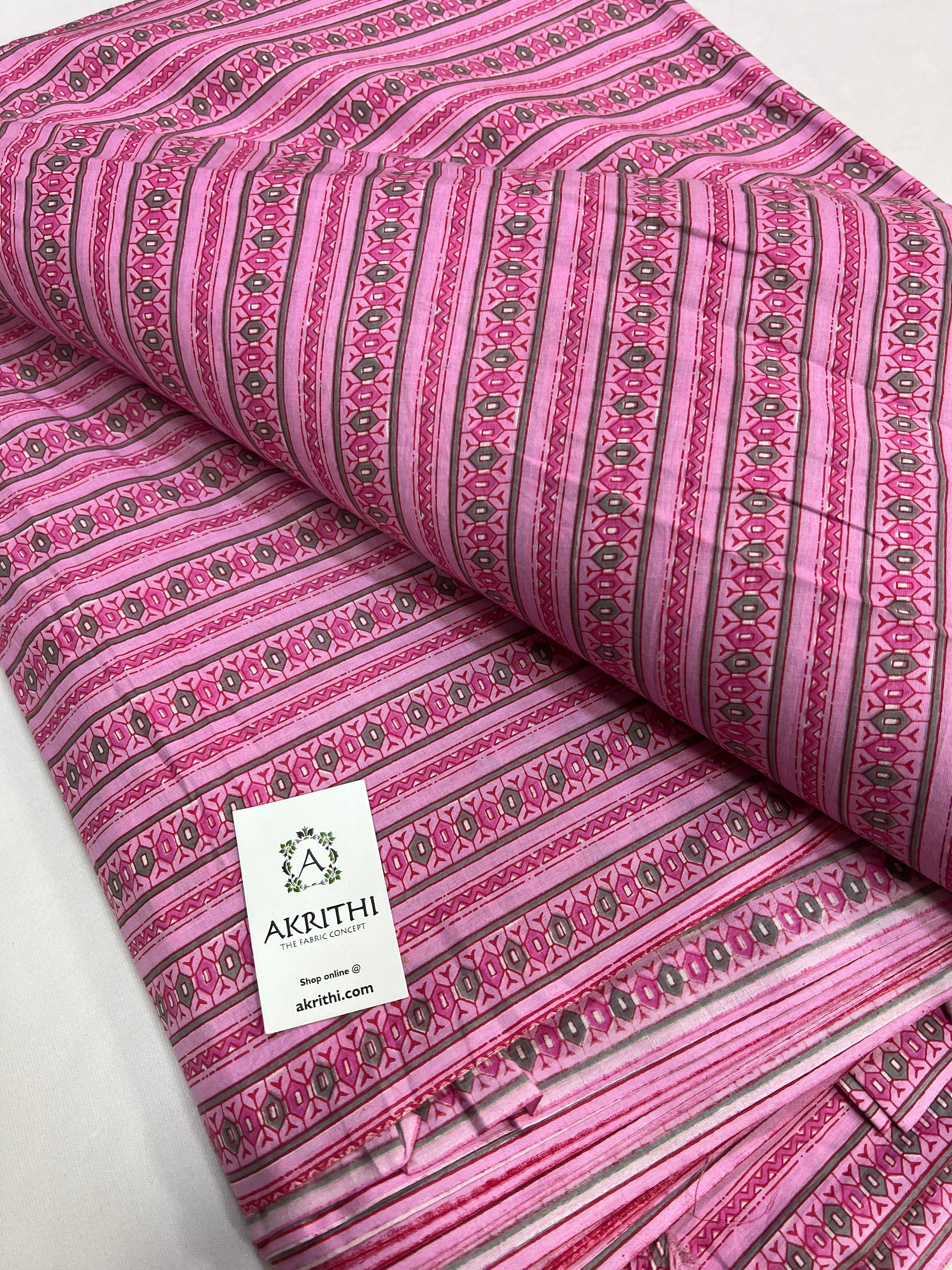 Printed pure cotton fabric