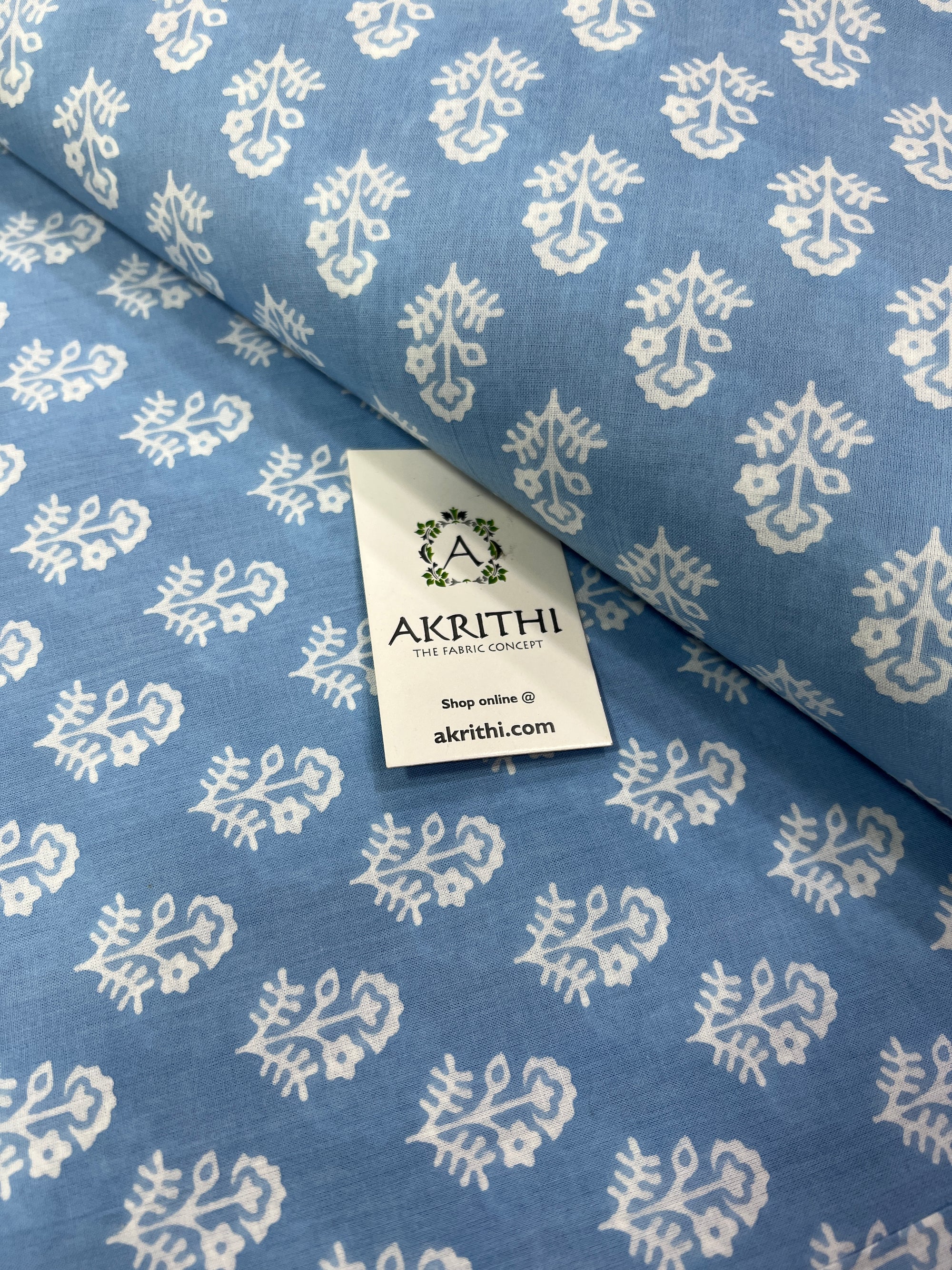 Printed pure cotton fabric