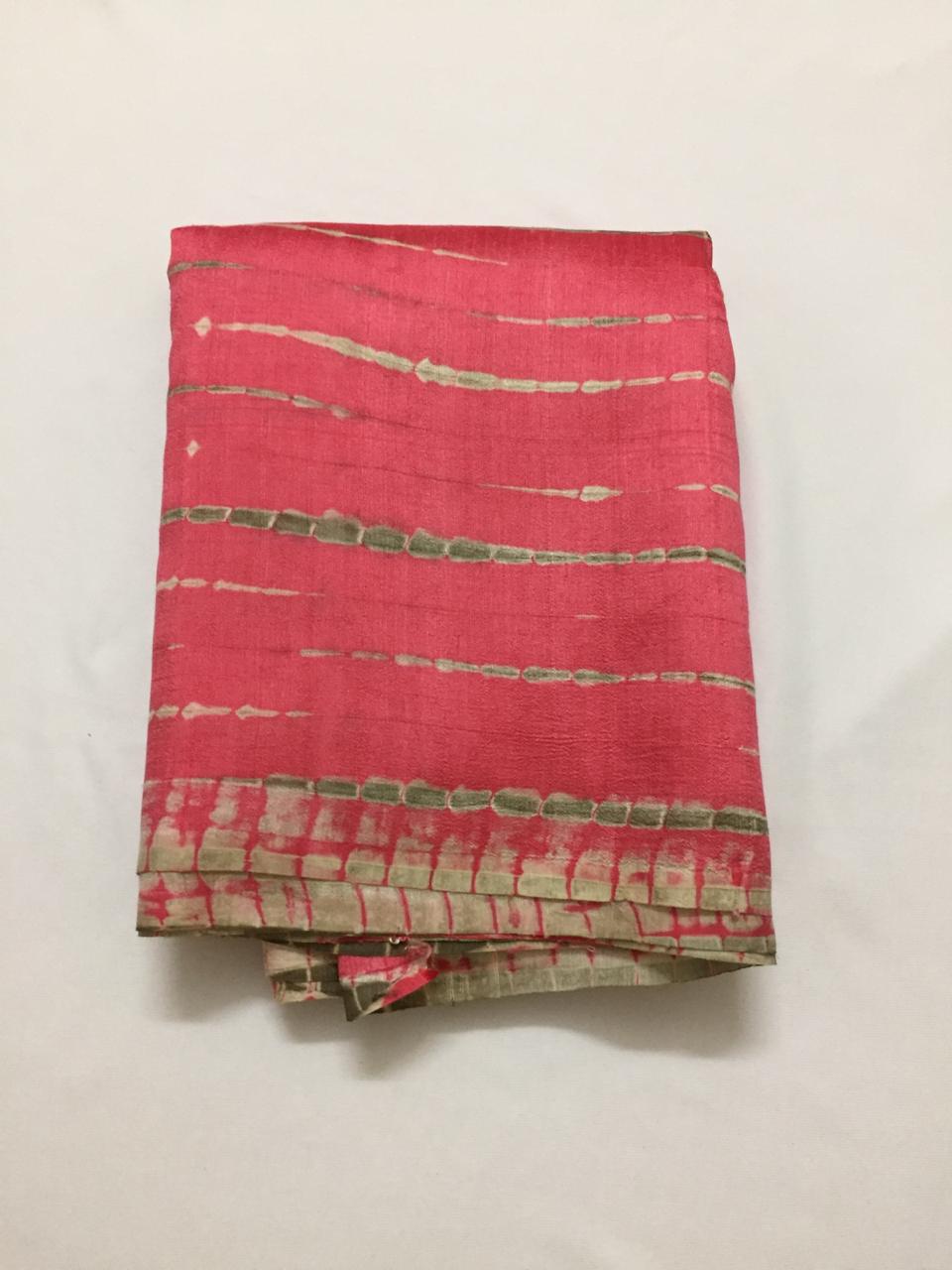 Shibori tie and dye pure raw silk kurta
