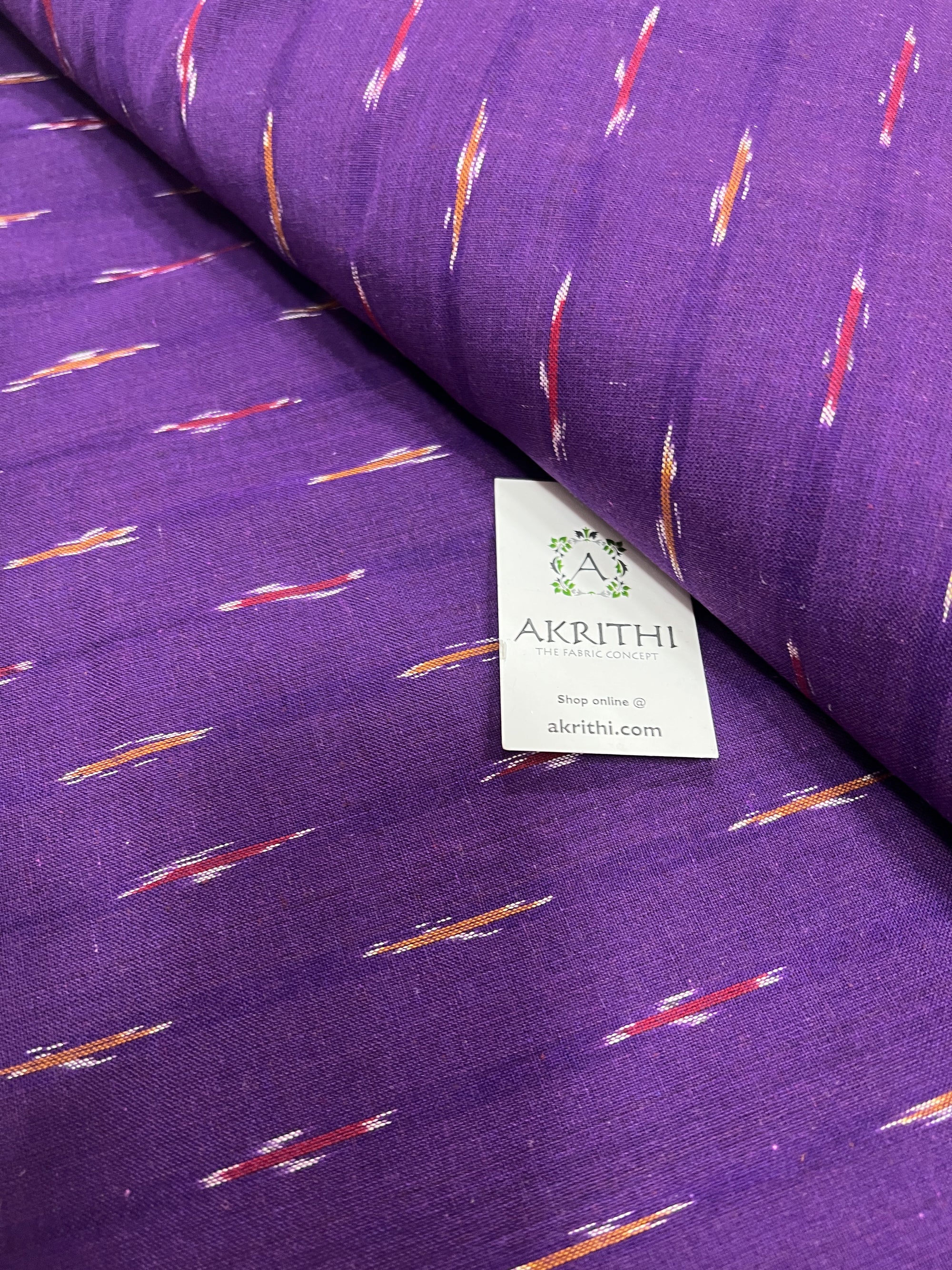 Handloom Ikat pure cotton fabric