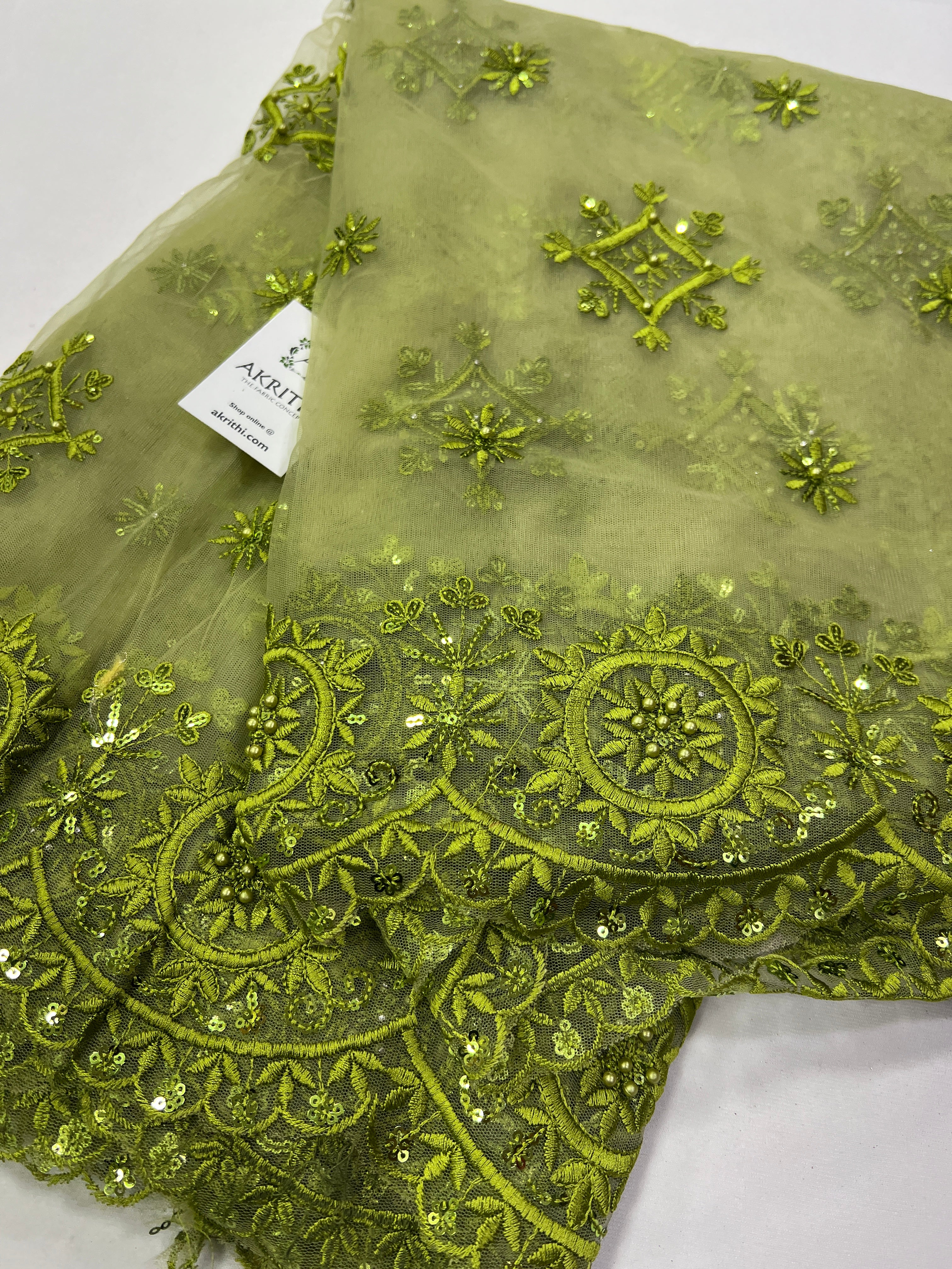 Buy embroidery fabric  Embroidered designer fabrics online – Page 9 –  Akrithi