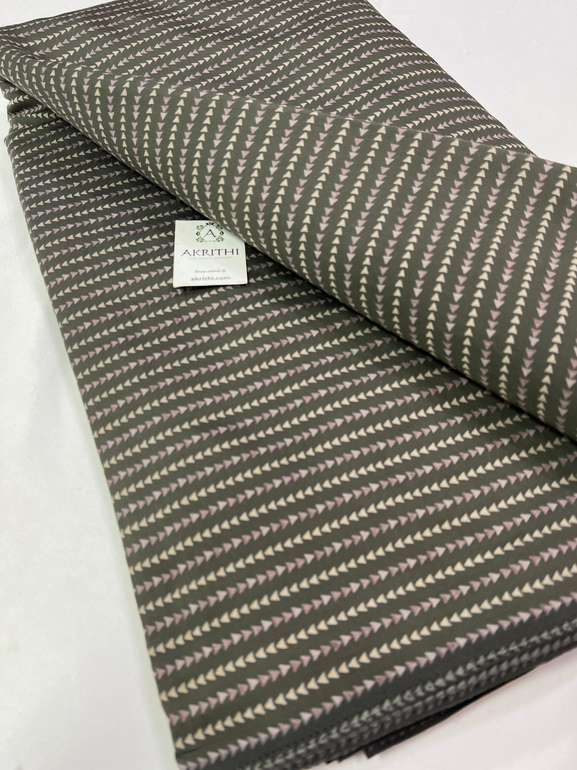 Digital printed silk fabric