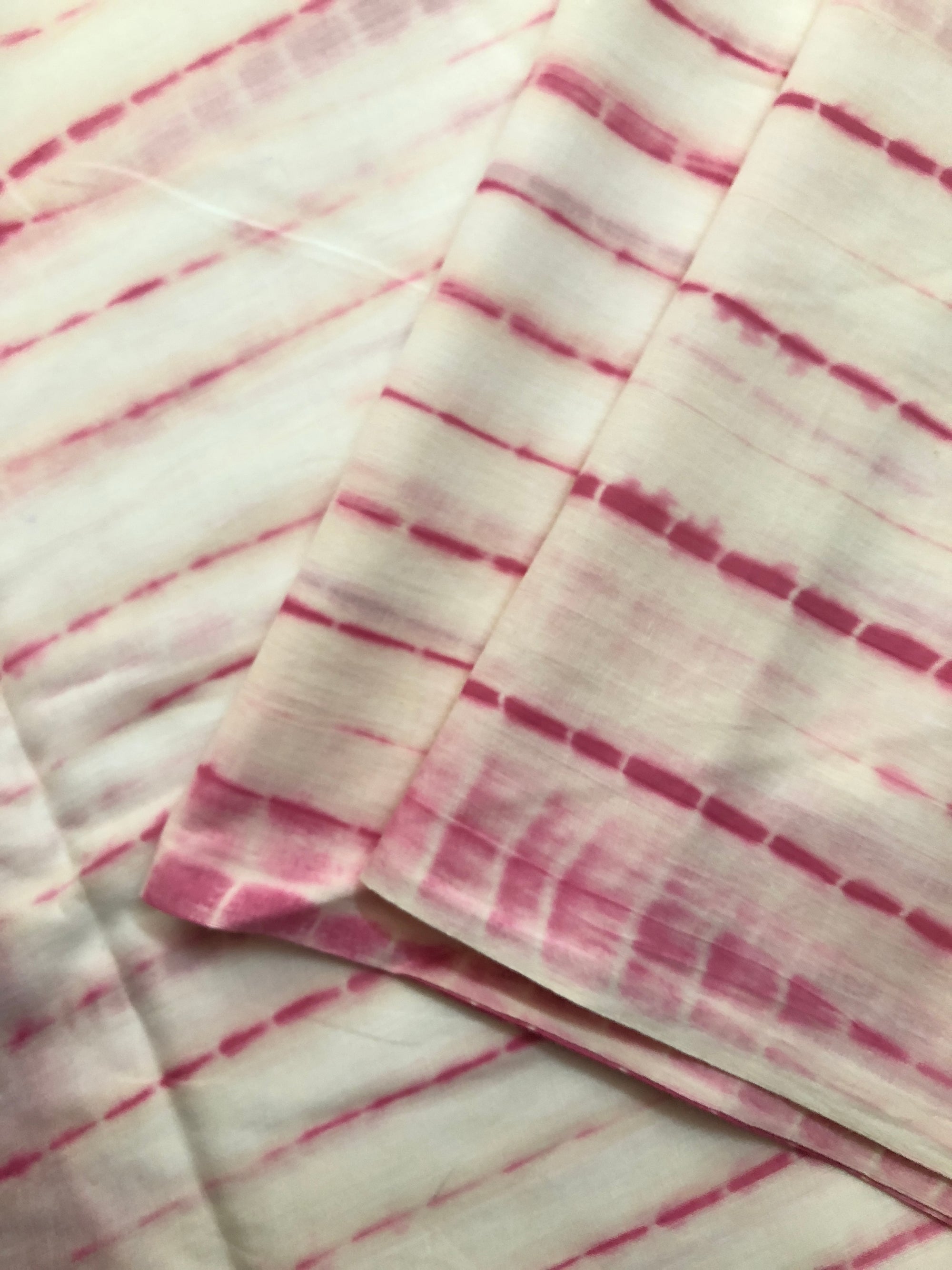 Tie and dye mul cotton fabric