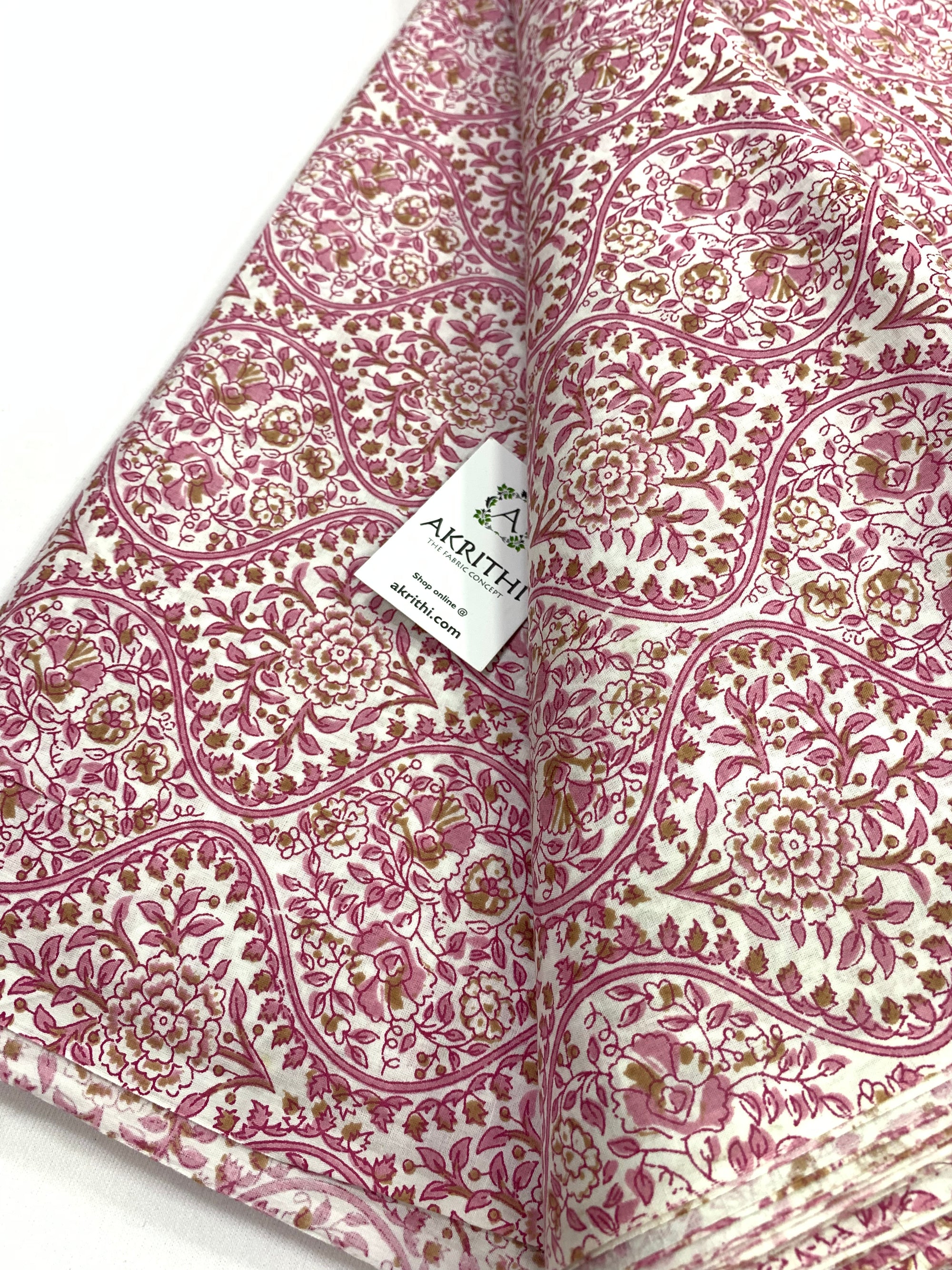 Printed pure cotton fabric