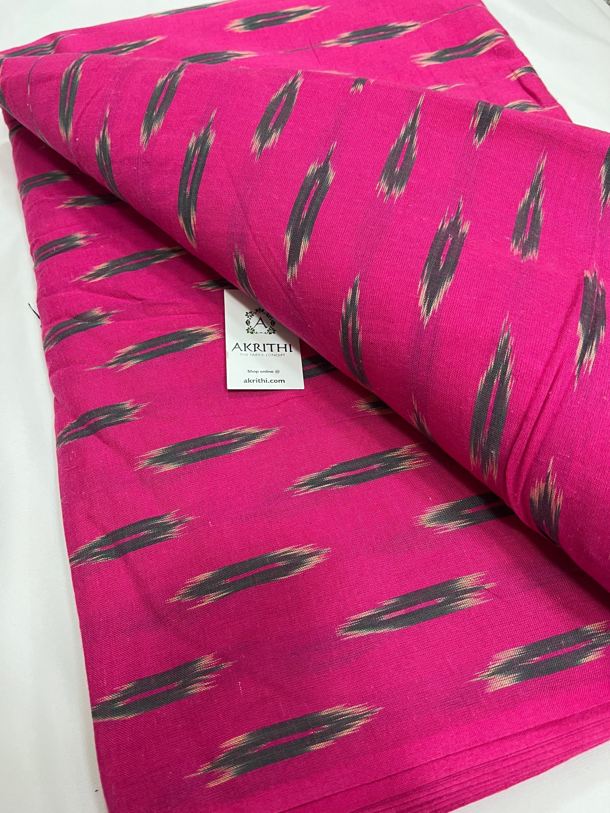 Handloom Ikat pure cotton fabric