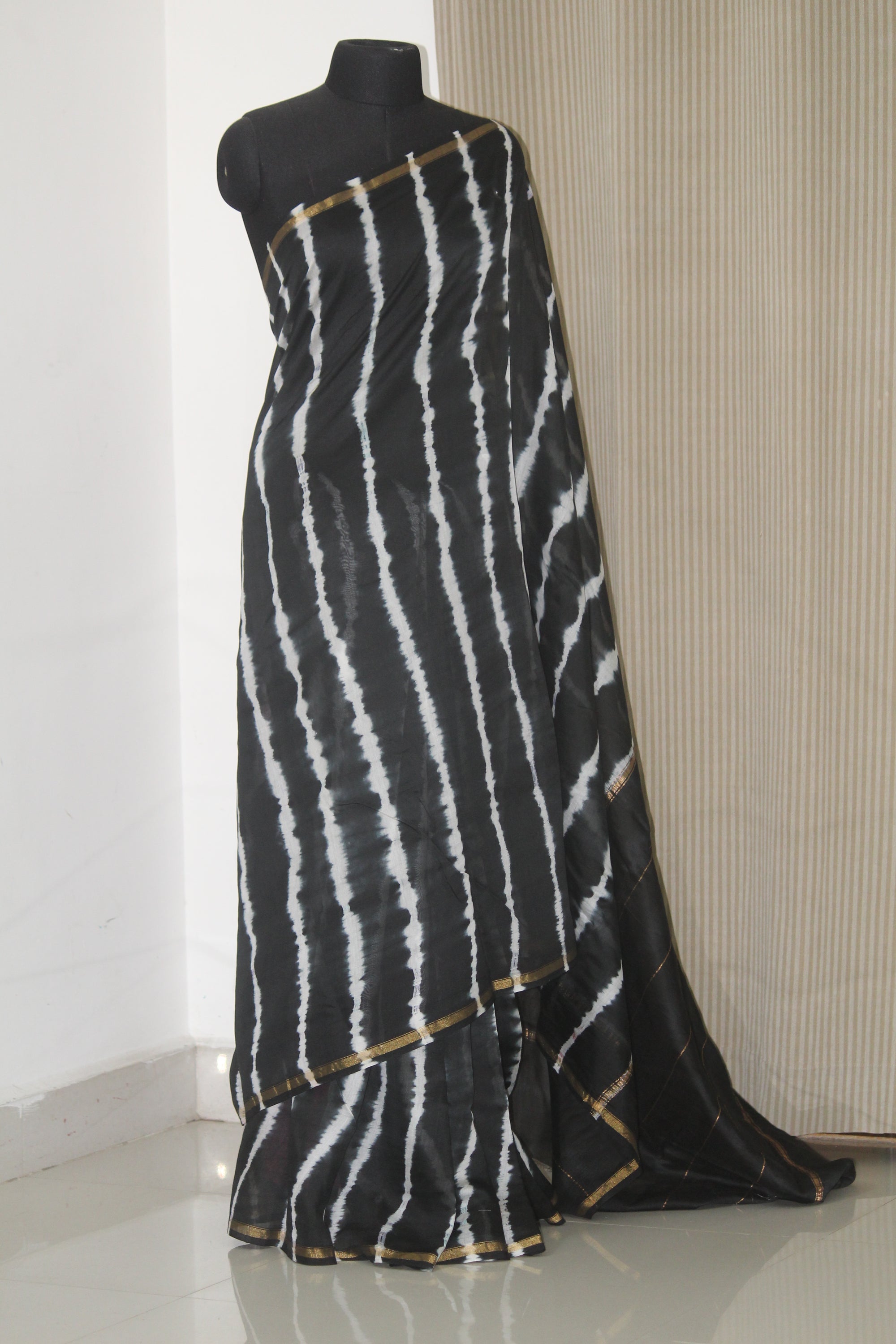Pure chanderi leheriya saree