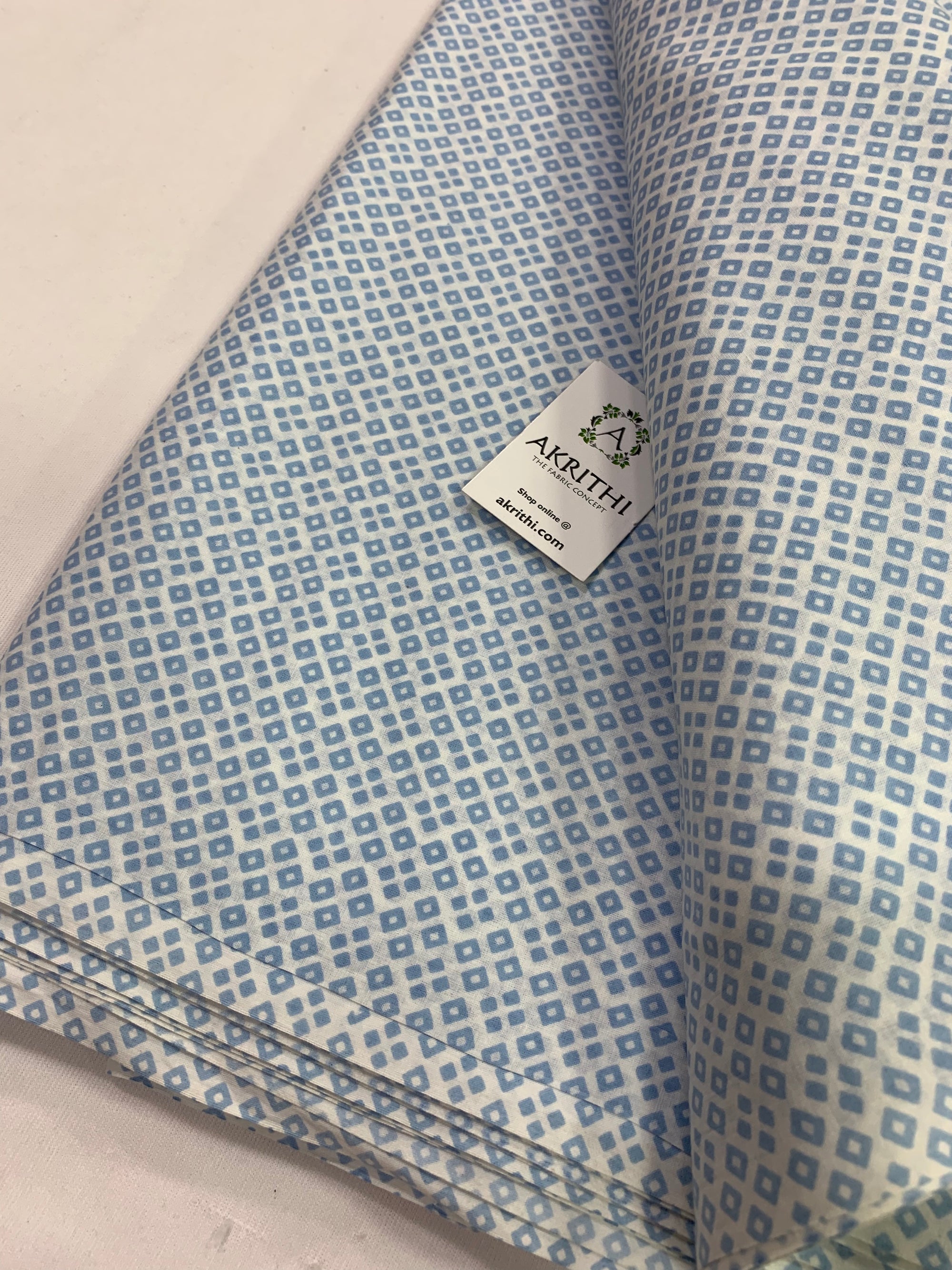 Printed pure cotton fabric