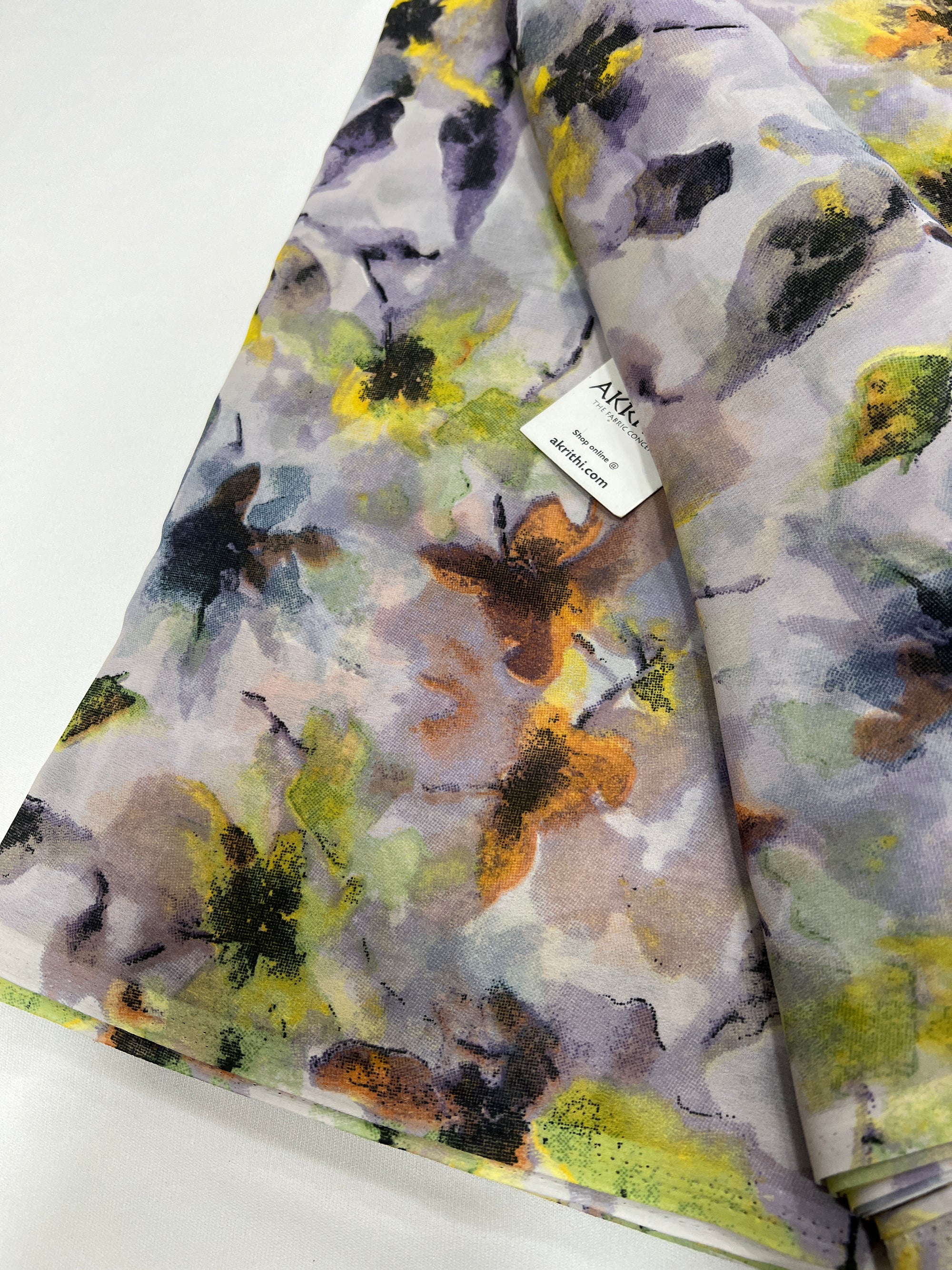 Floral printed georgette fabric
