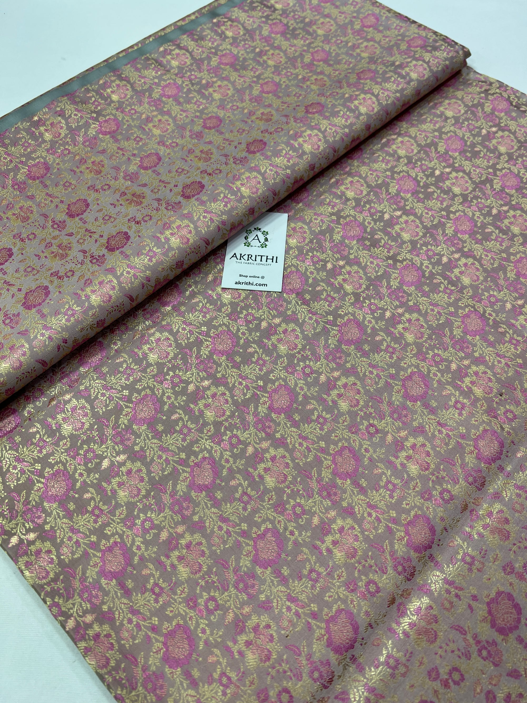 Handloom Banarasi brocade fabric