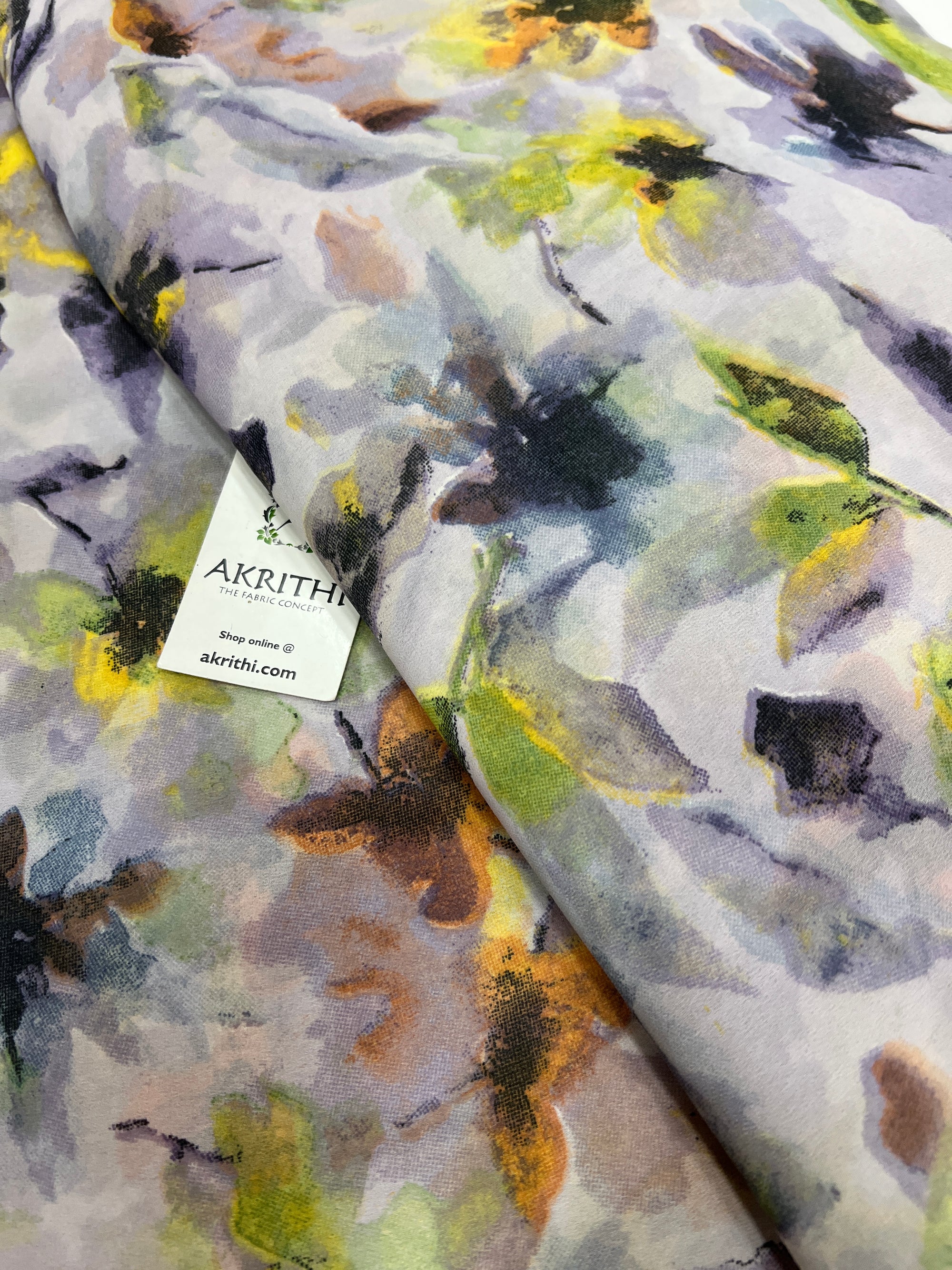 Floral printed georgette fabric