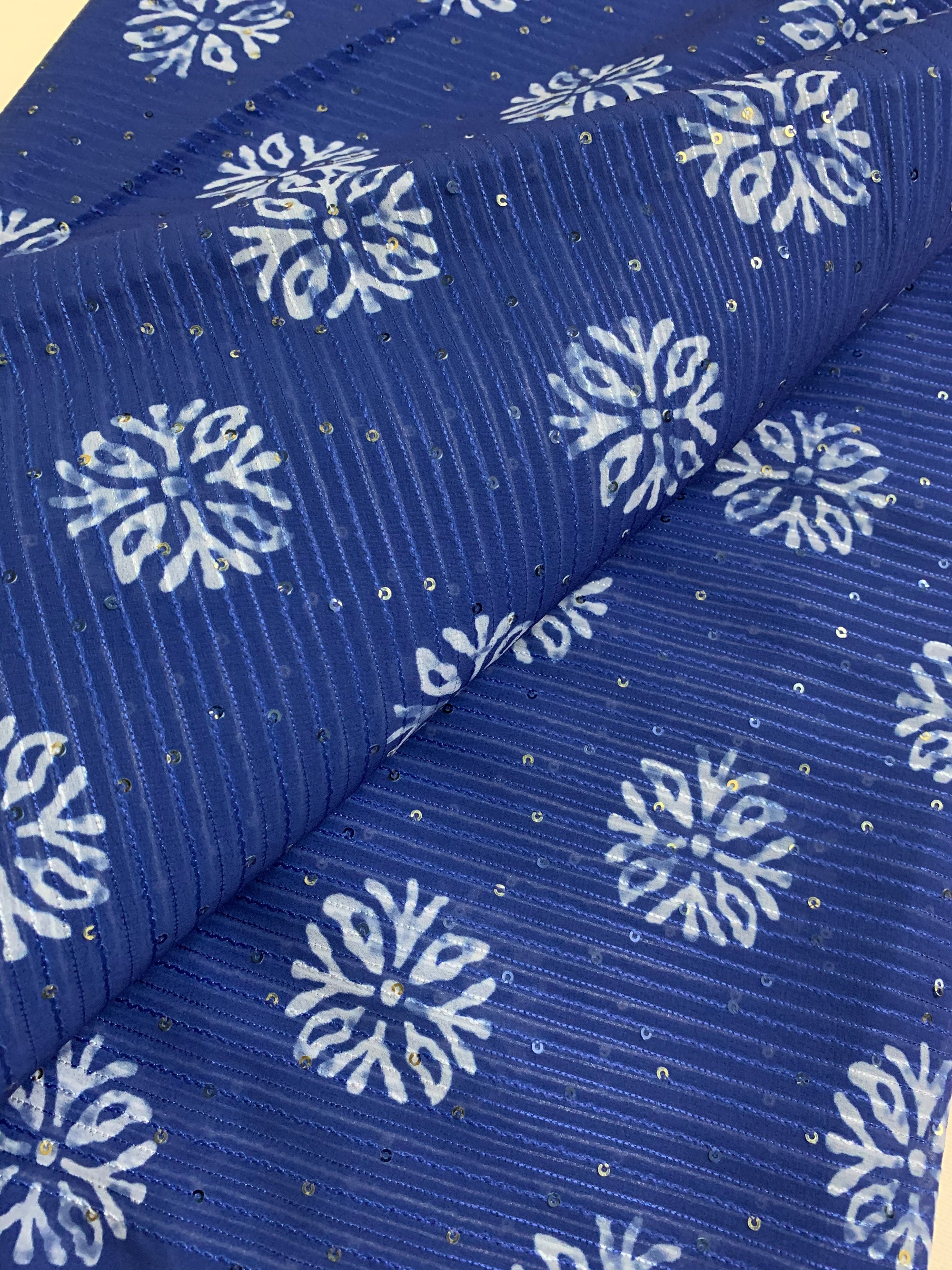 Embroidery on georgette saree