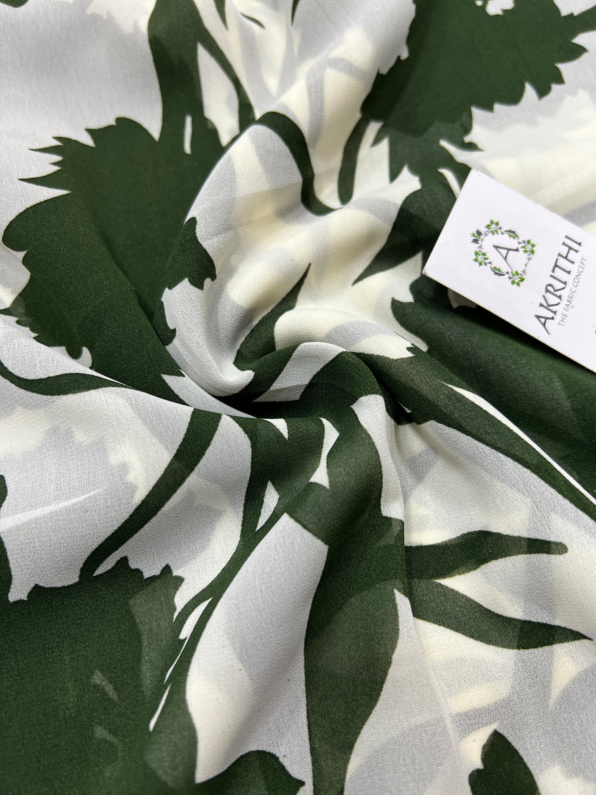 Floral printed georgette fabric