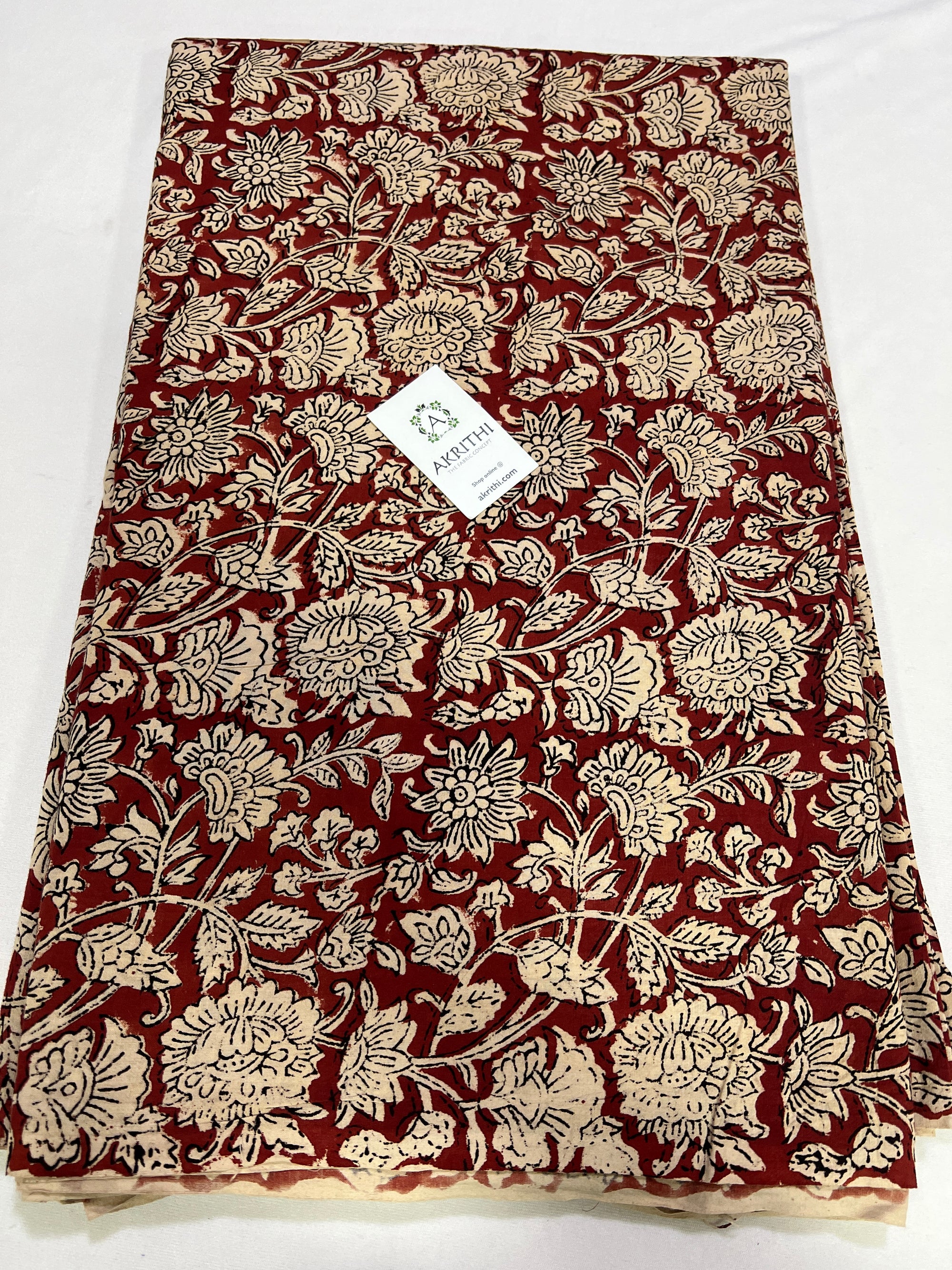 Hand block Printed pure cotton fabric