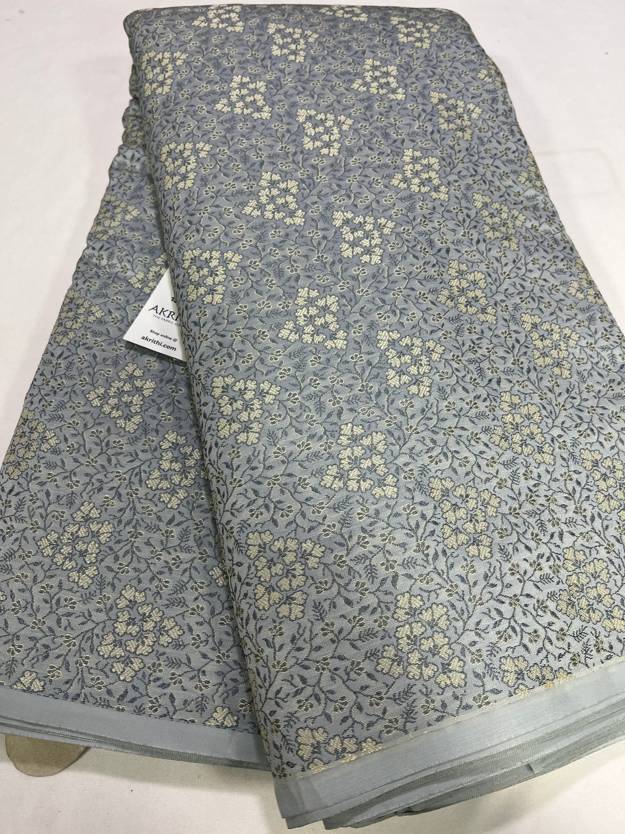 Banarasi brocade fabric without zari