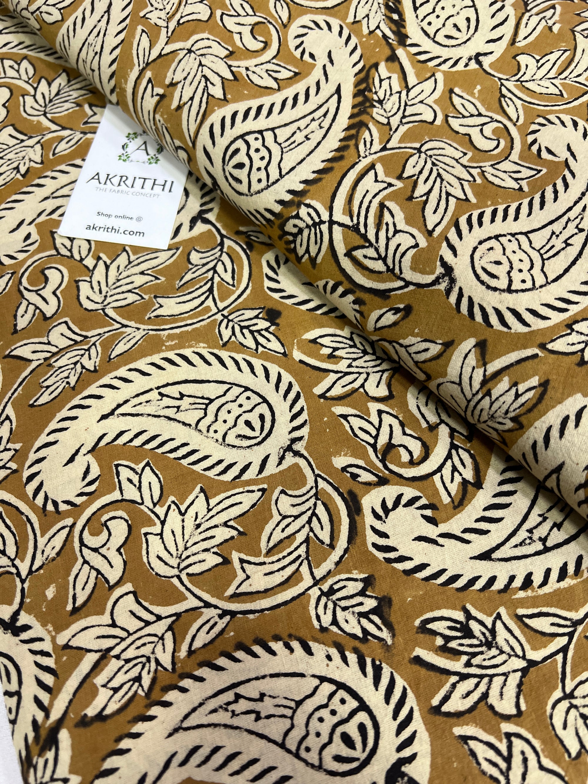 Hand block Printed pure cotton fabric